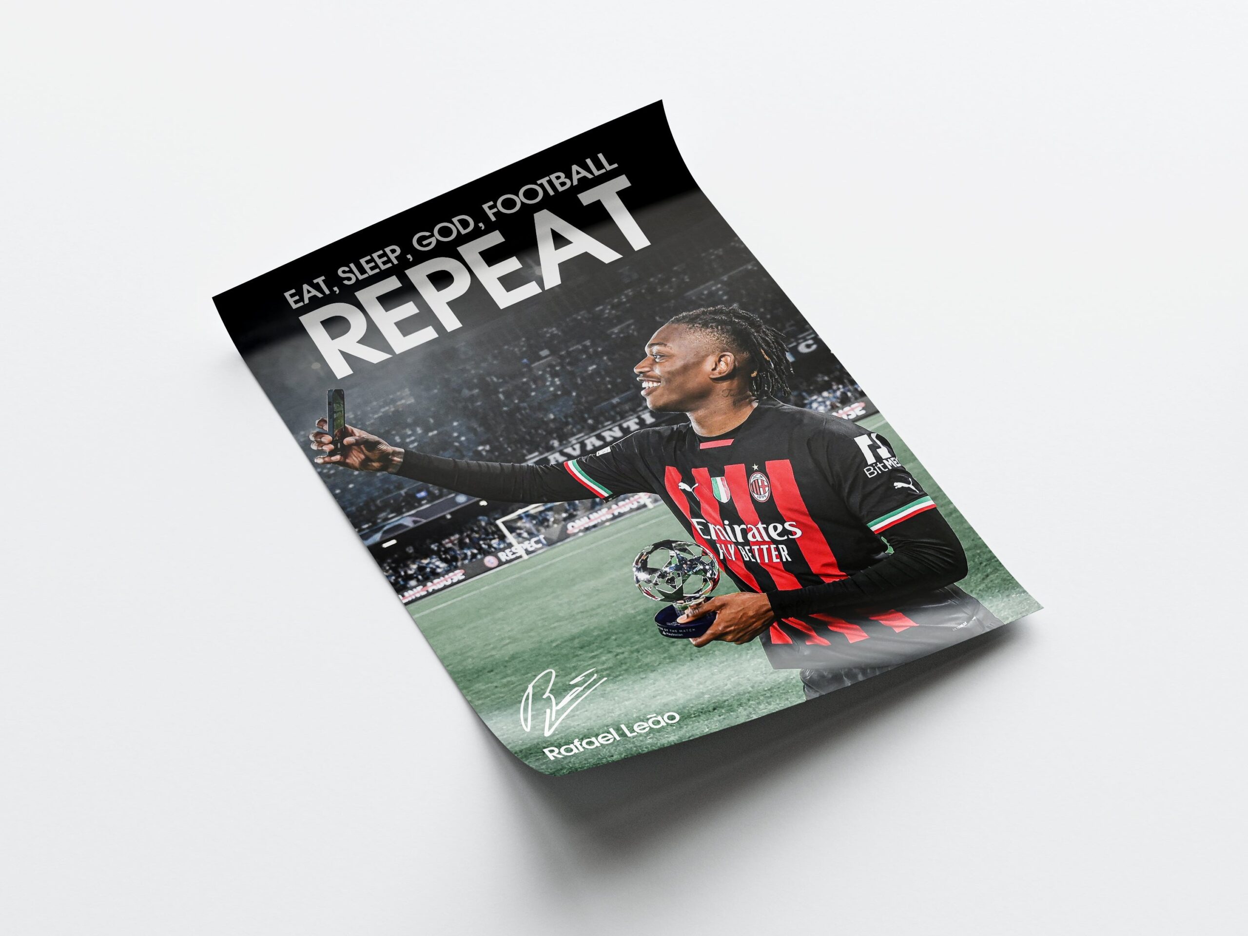 Rafael Leao 'Repeat' Poster - Image 4