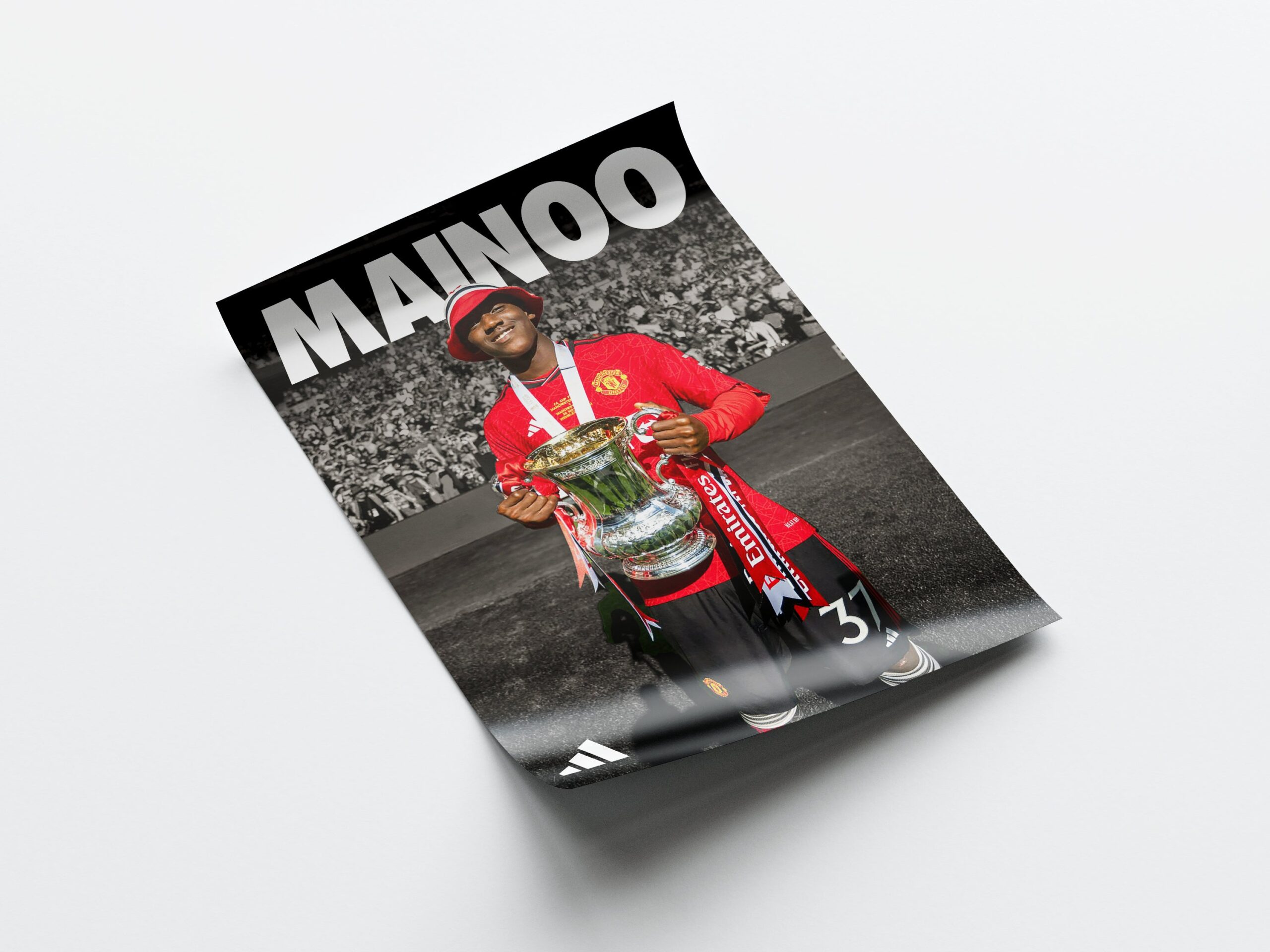 Kobbie Mainoo FA Cup Poster - Image 4