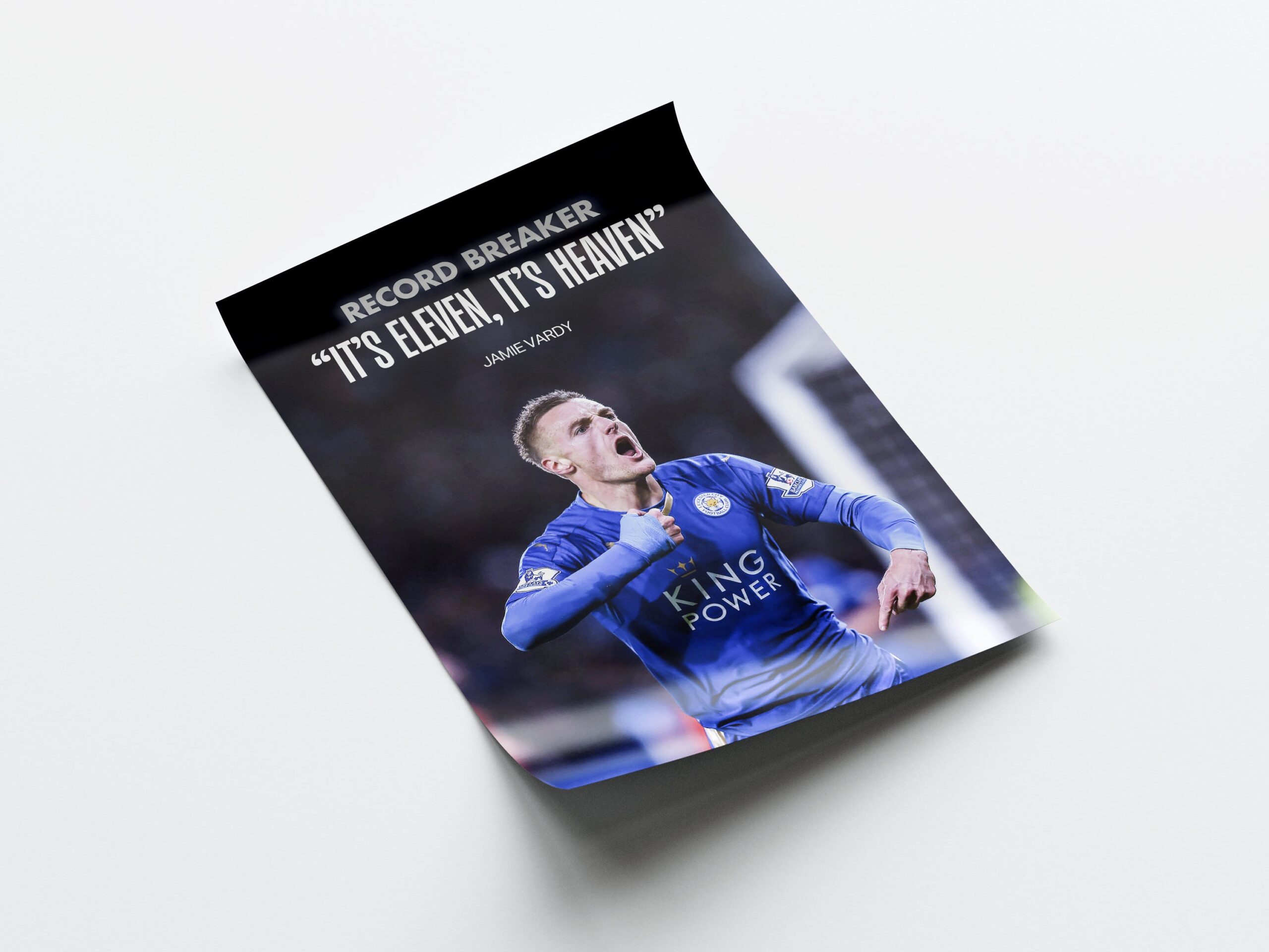 Jamie Vardy 'Record Breaker' Poster - Image 4