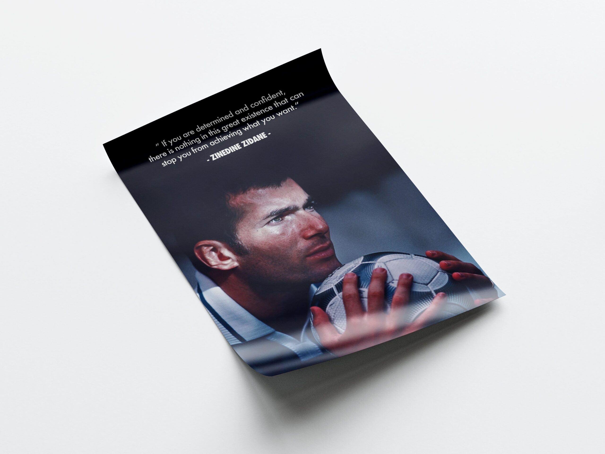 Zinedine Zidane 'Determination' Poster - Image 4