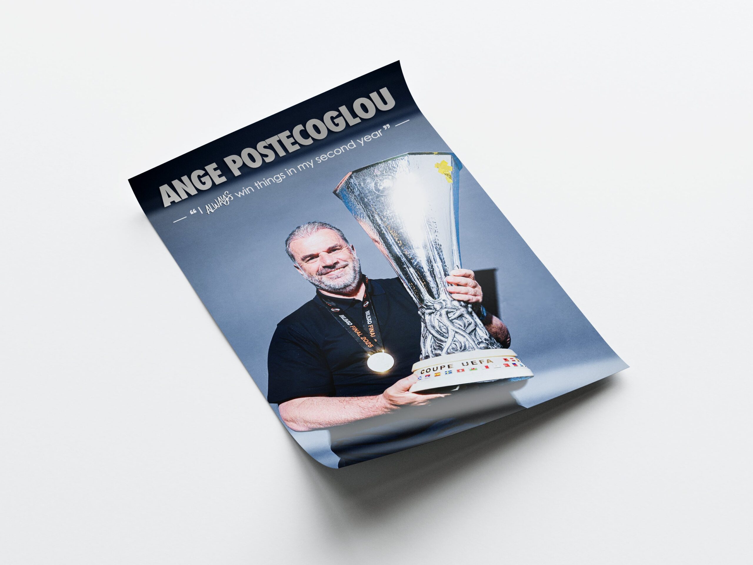 Ange Postecoglou 'Always Win' Poster - Image 4