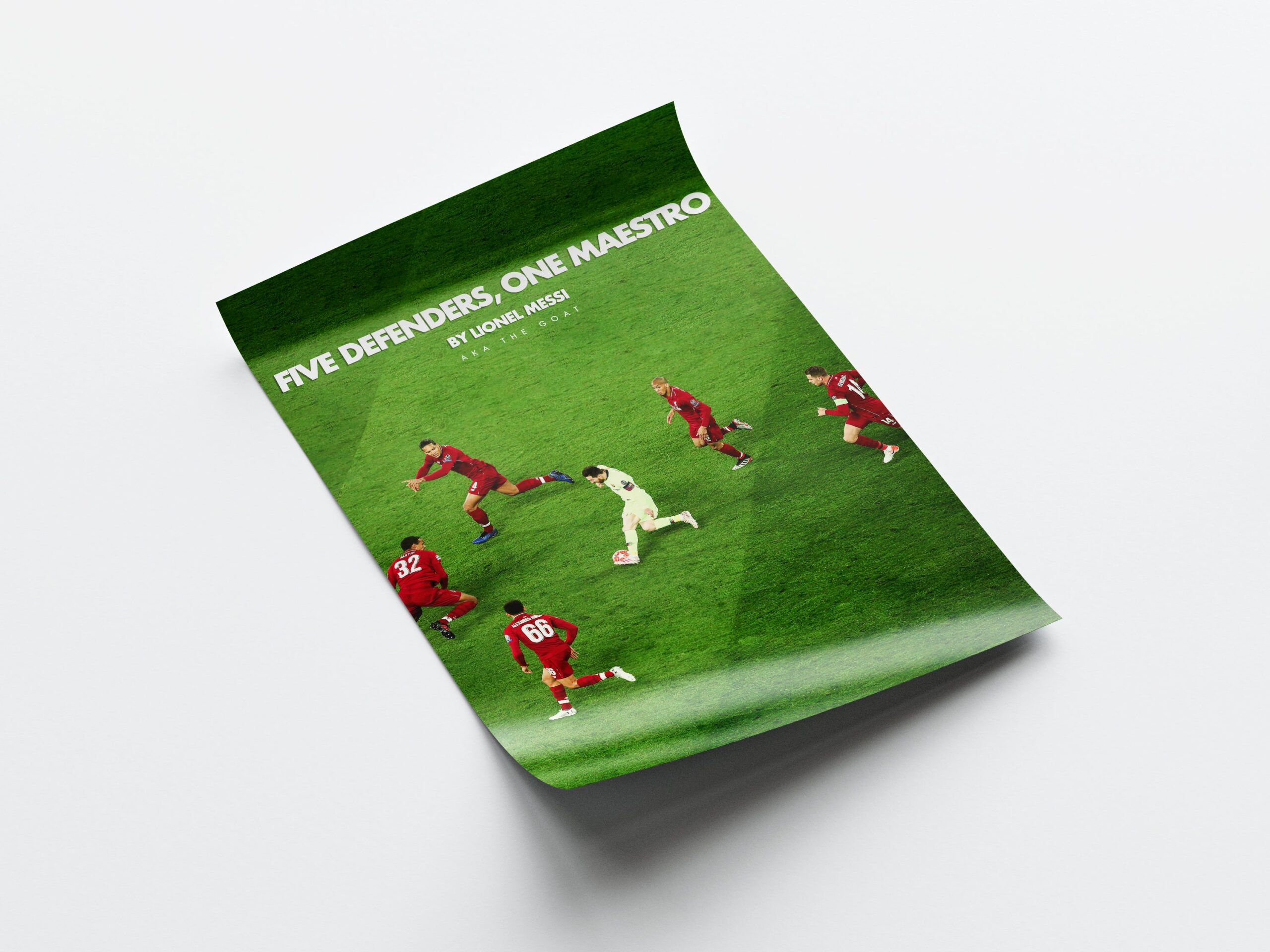 Lionel Messi '5 Defenders, 1 Maestro' Poster - Image 4