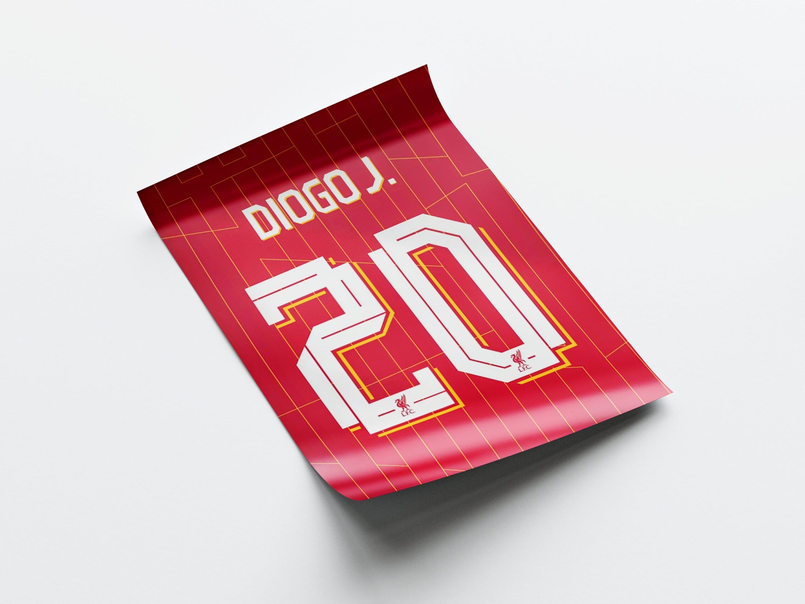 Diogo Jota Jersey Poster - Image 3