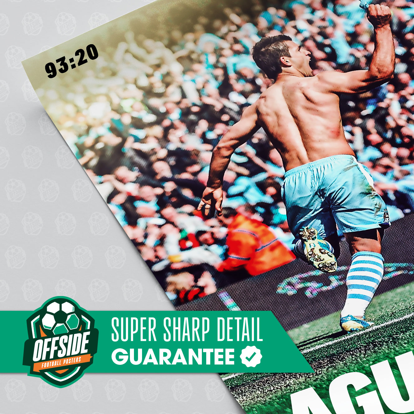 Manchester City 'Aguerooo' Poster - Image 3