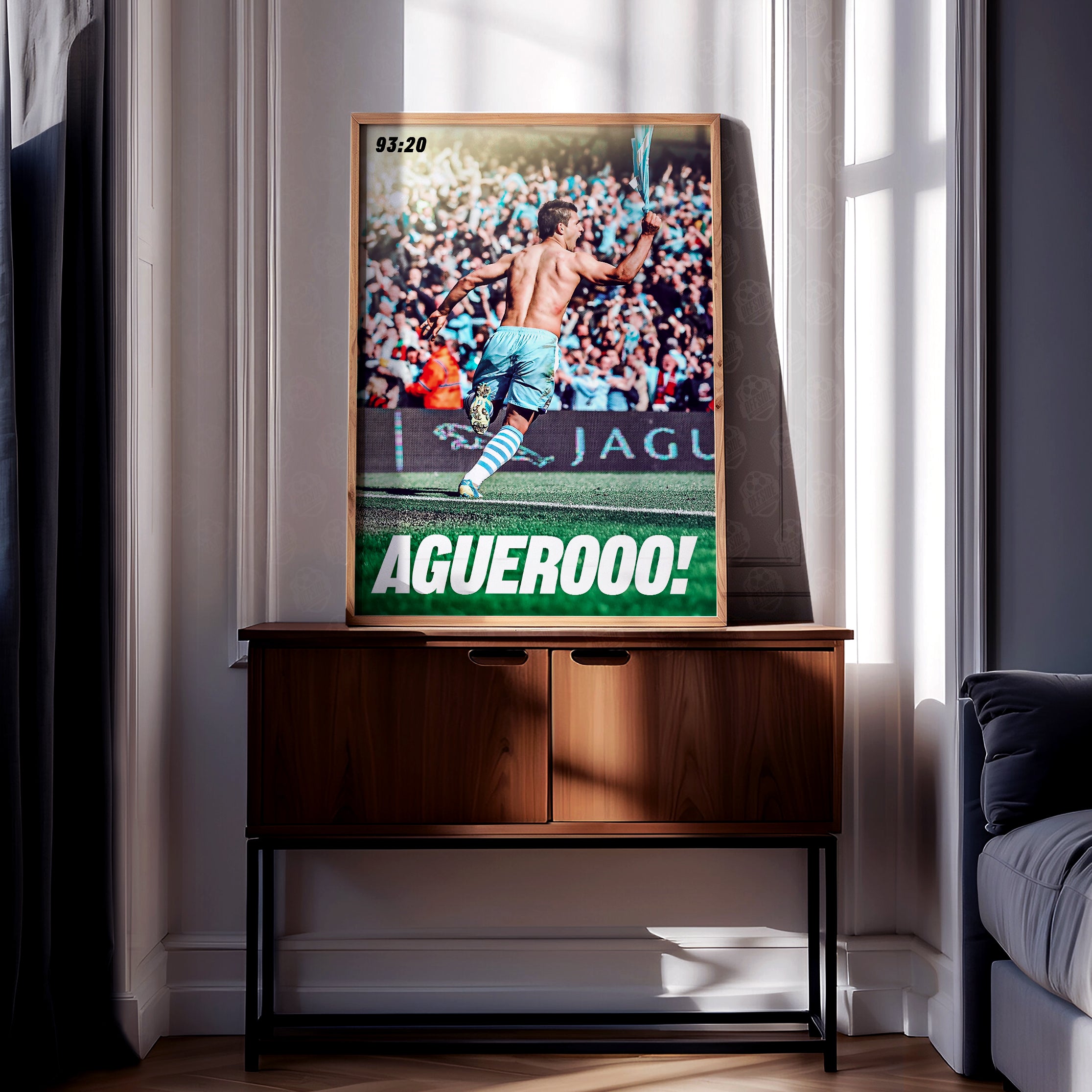 Manchester City 'Aguerooo' Poster - Image 2