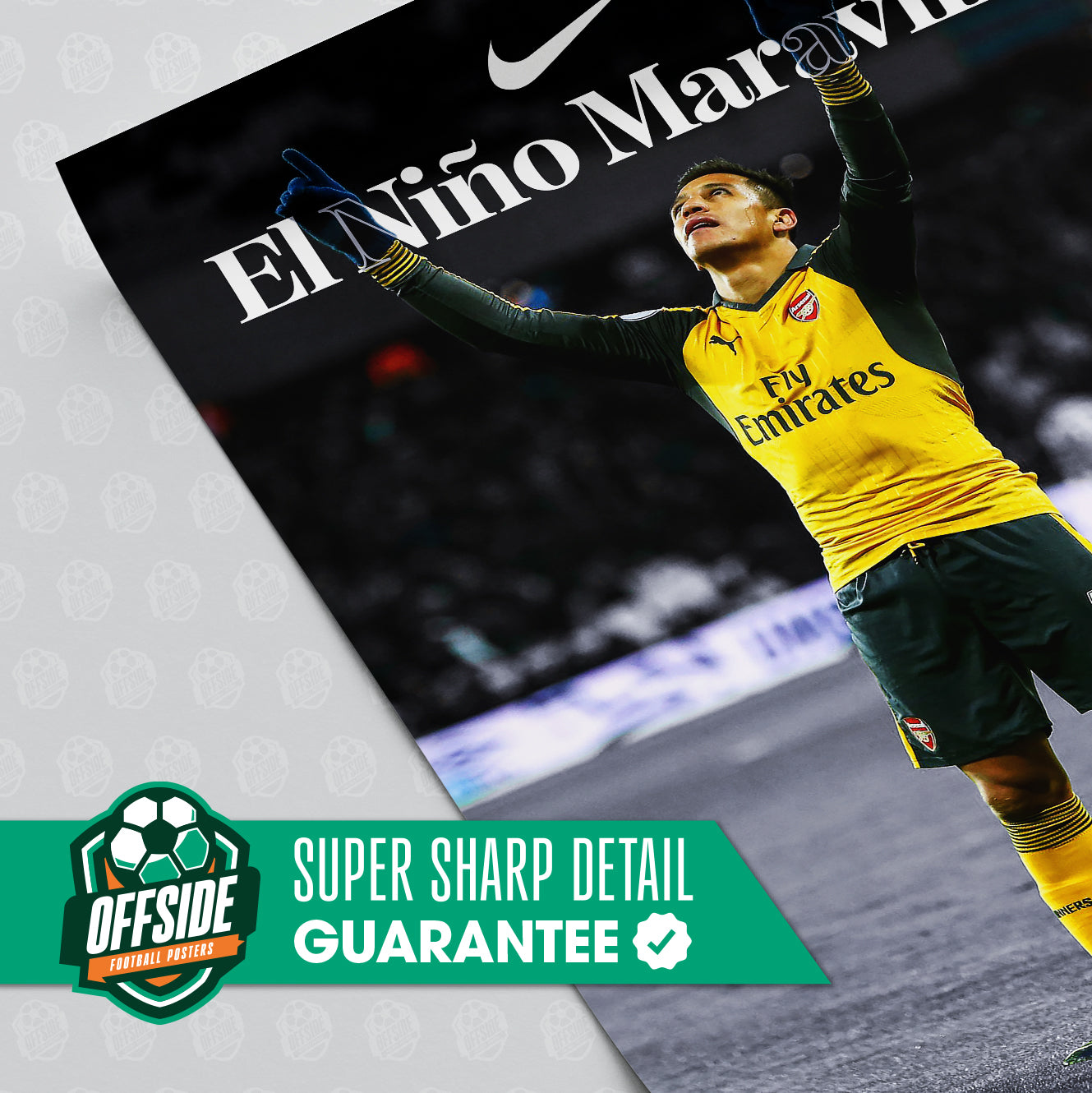 Alexis Sanchez 'El Nino Maravilla' Poster - Image 3