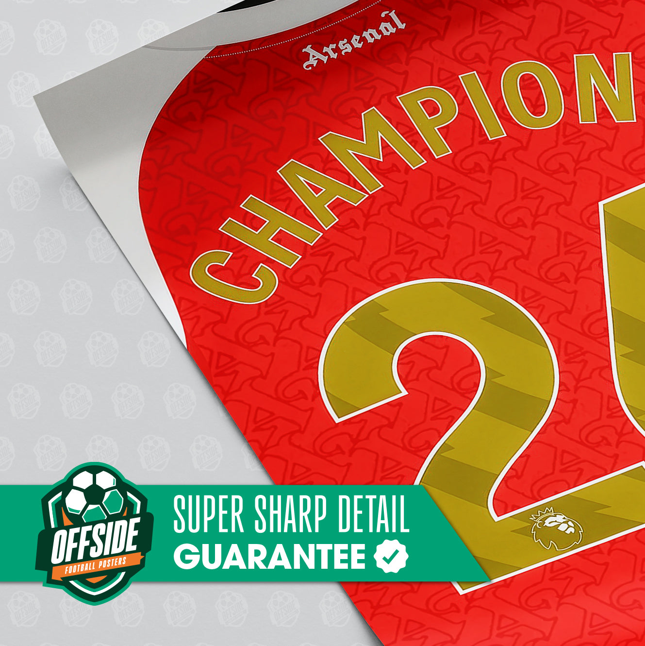 Arsenal 'Champions Jersey' Poster - Image 3