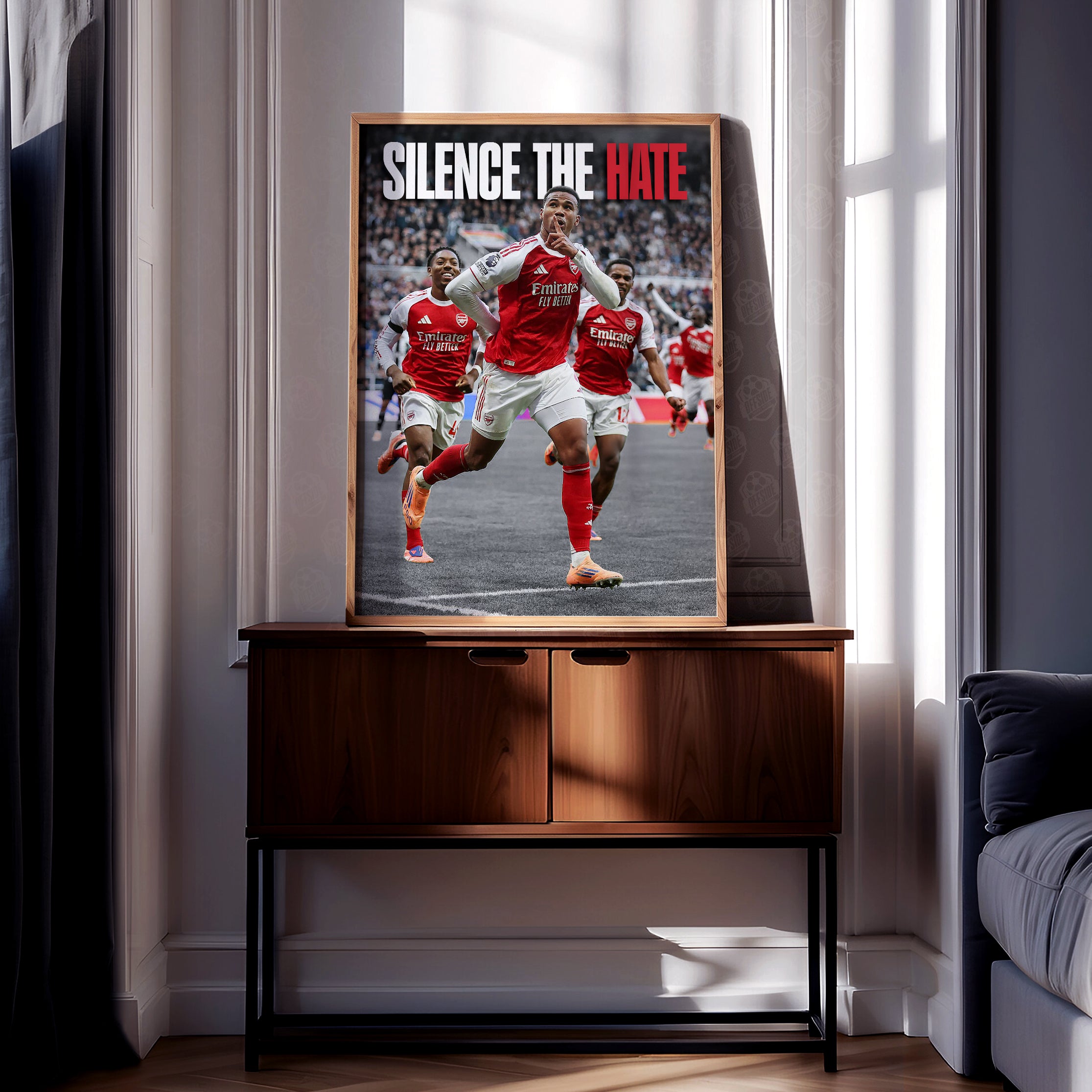 Arsenal 'Silence The Hate' Poster - Image 2