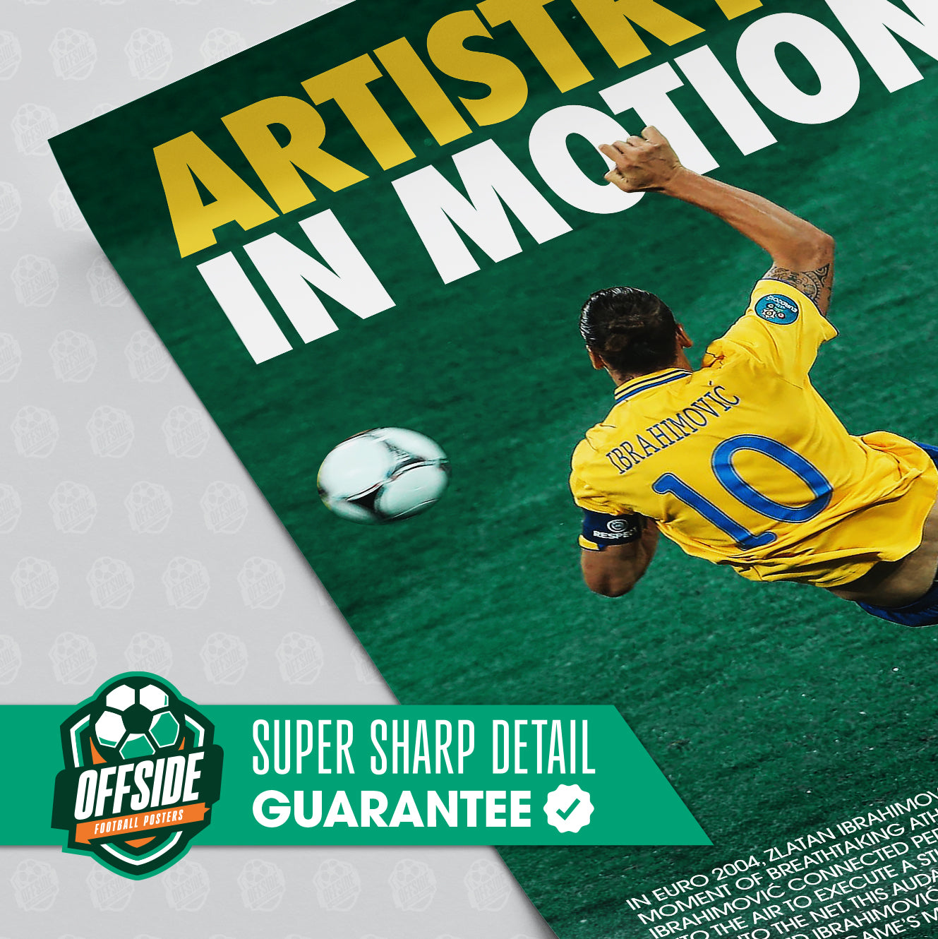 Zlatan Ibrahimovic 'Artistry In Motion' Poster - Image 3