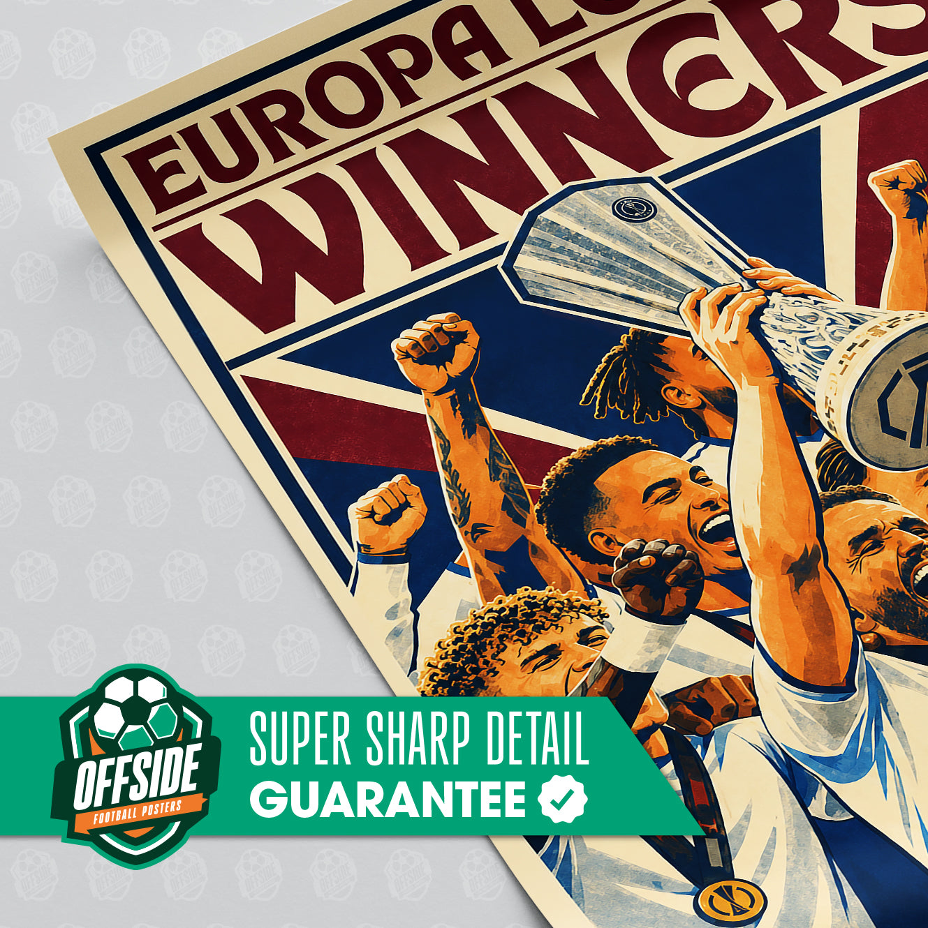 Aston Villa 'UEL Champions' Poster - Image 3
