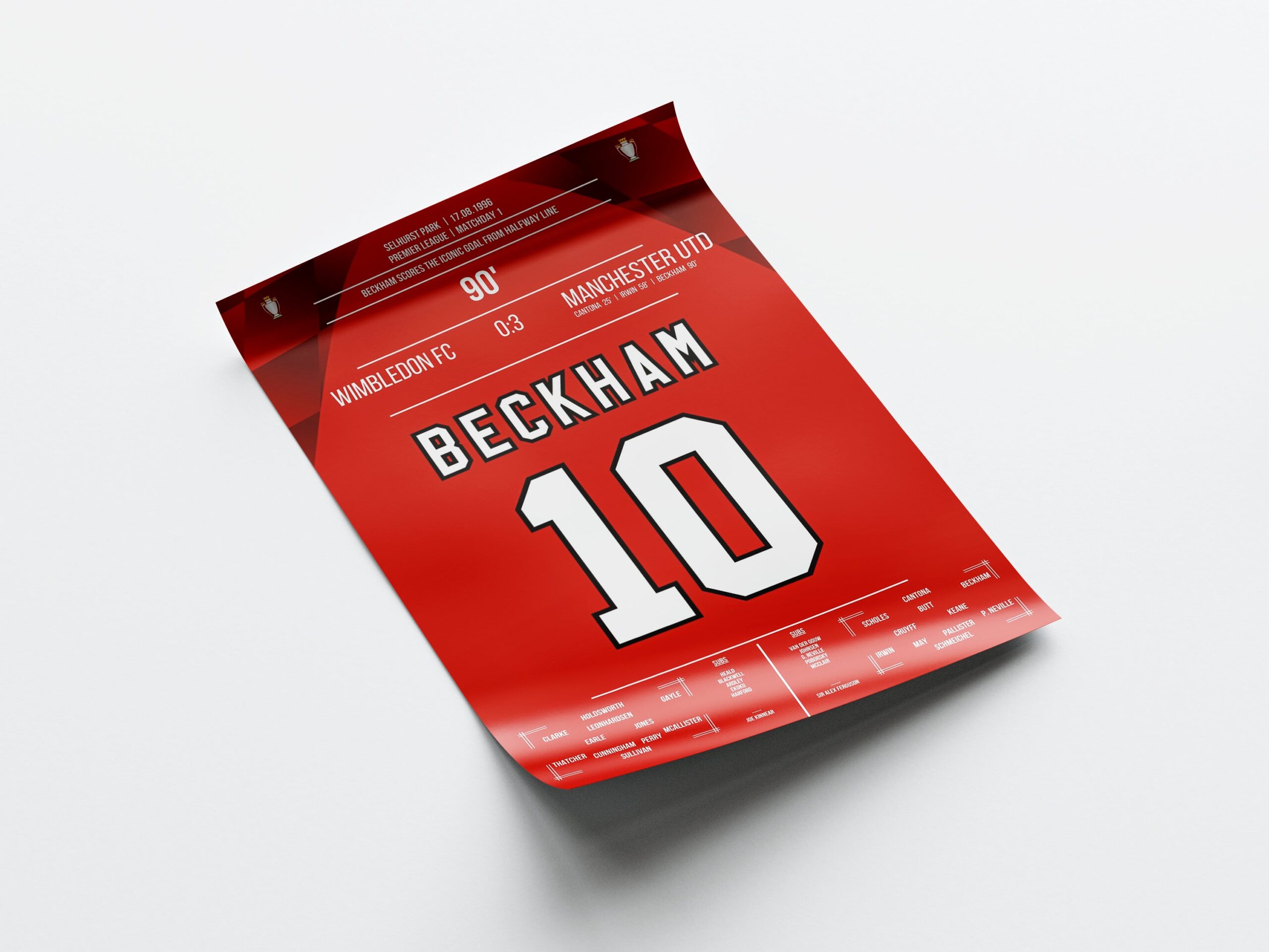 David Beckham 'EPL Jersey' Poster - Image 4