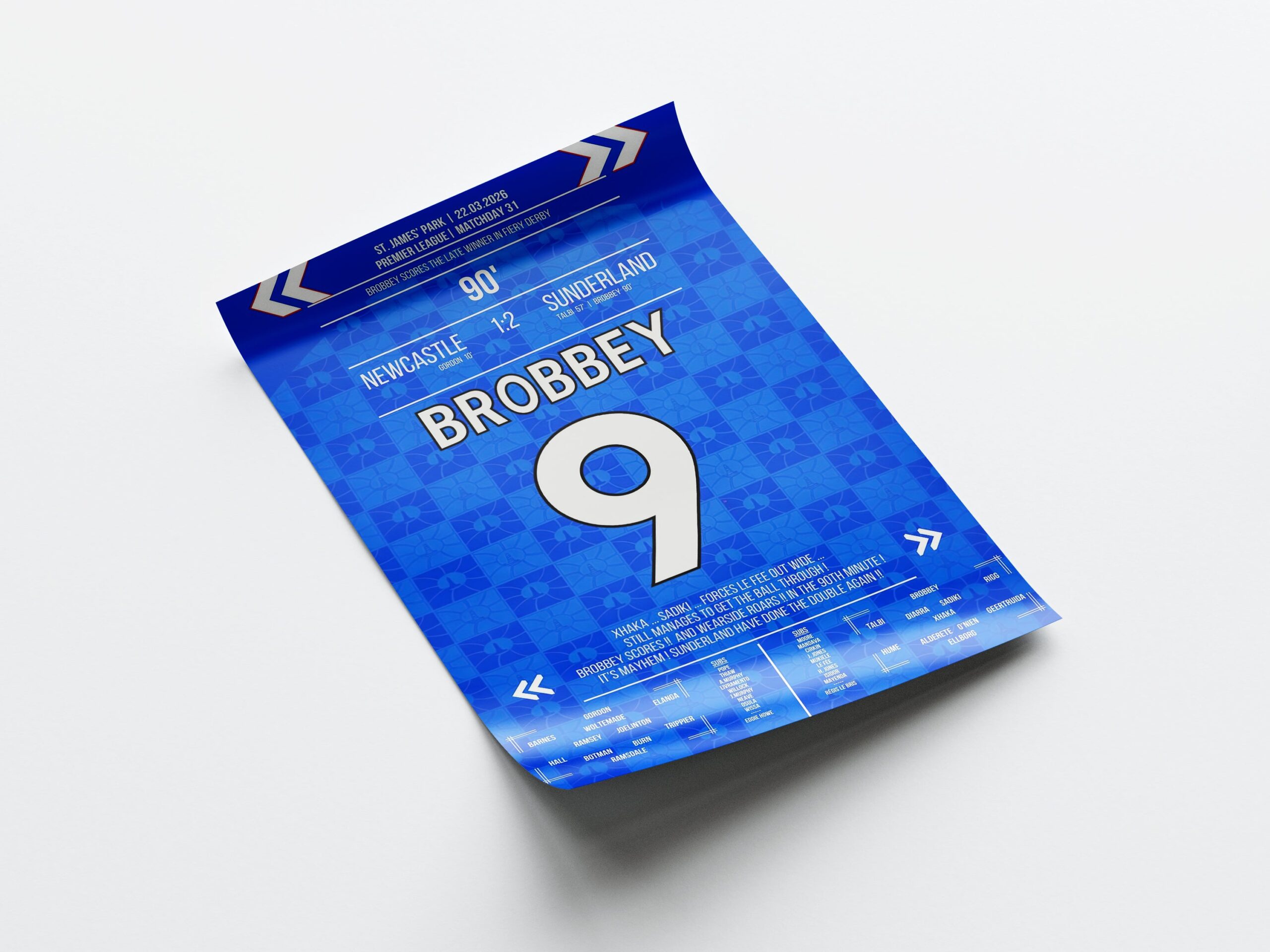 Brian Brobbey 'EPL Jersey' Poster - Image 4