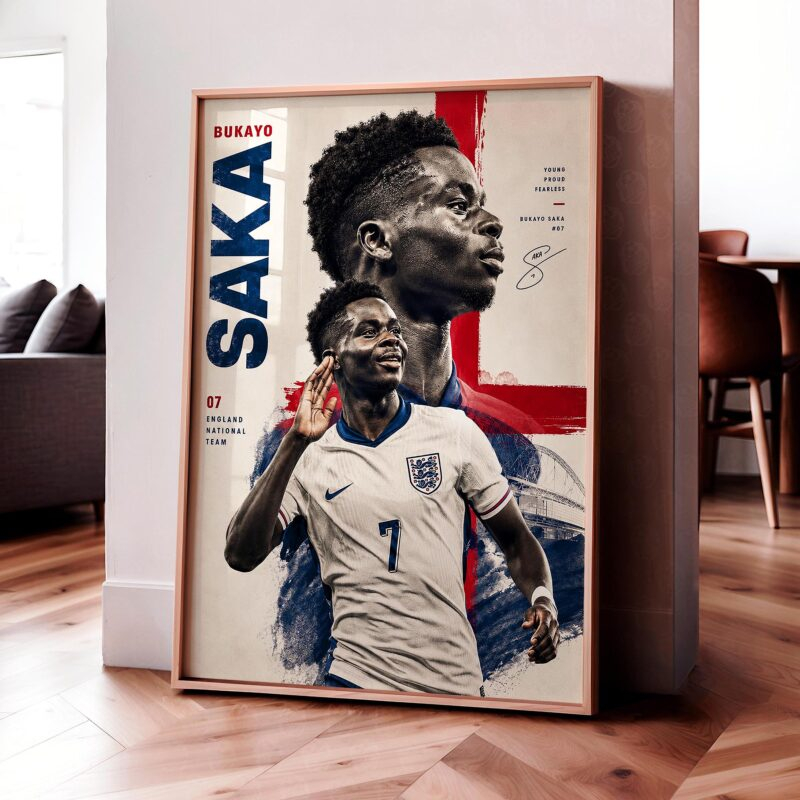 Bukayo Saka 'England' Poster
