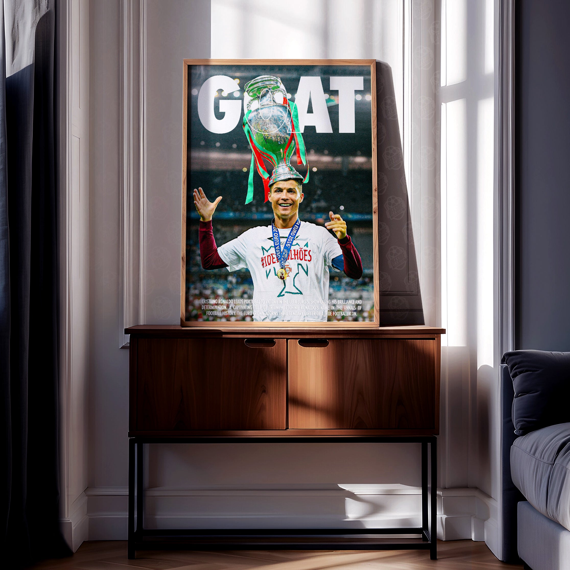 Cristiano Ronaldo 'GOAT' Poster - Image 2