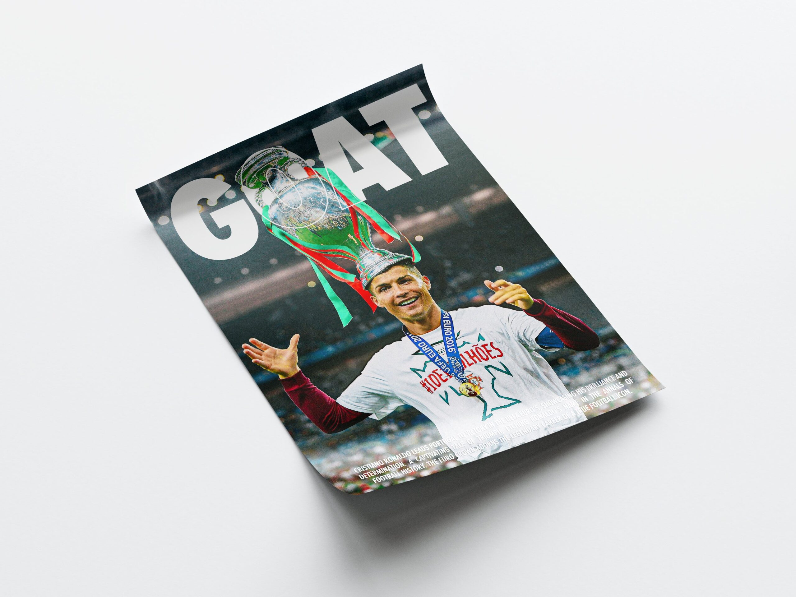 Cristiano Ronaldo 'GOAT' Poster - Image 4