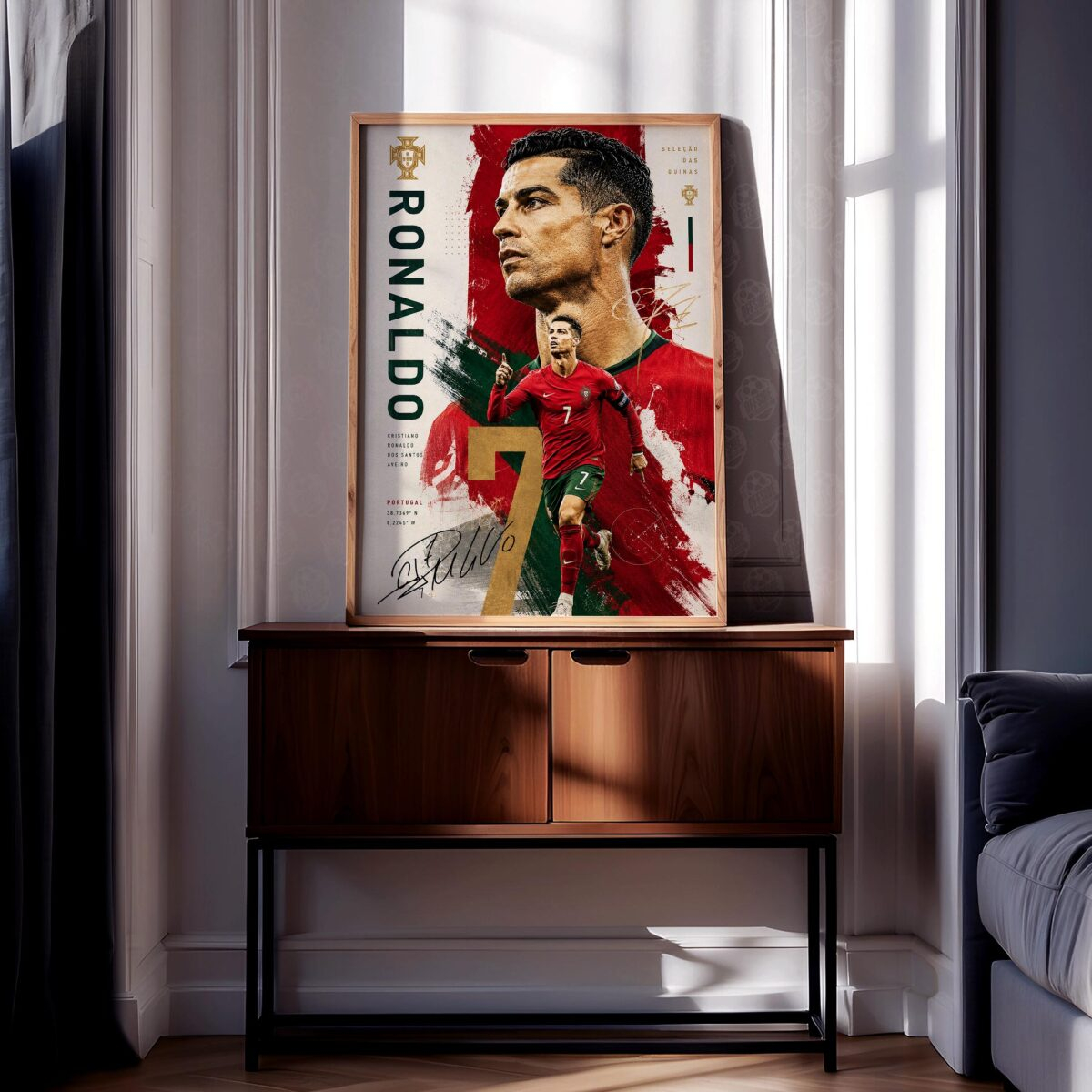 Cristiano Ronaldo 'Portugal' Poster - Image 2