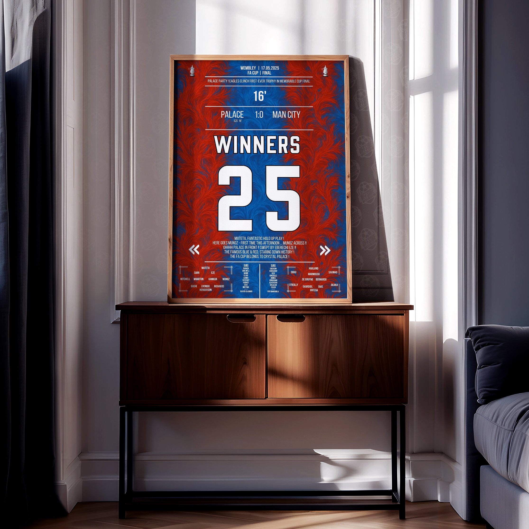Crystal Palace 'FA Cup Final Jersey' Poster - Image 2