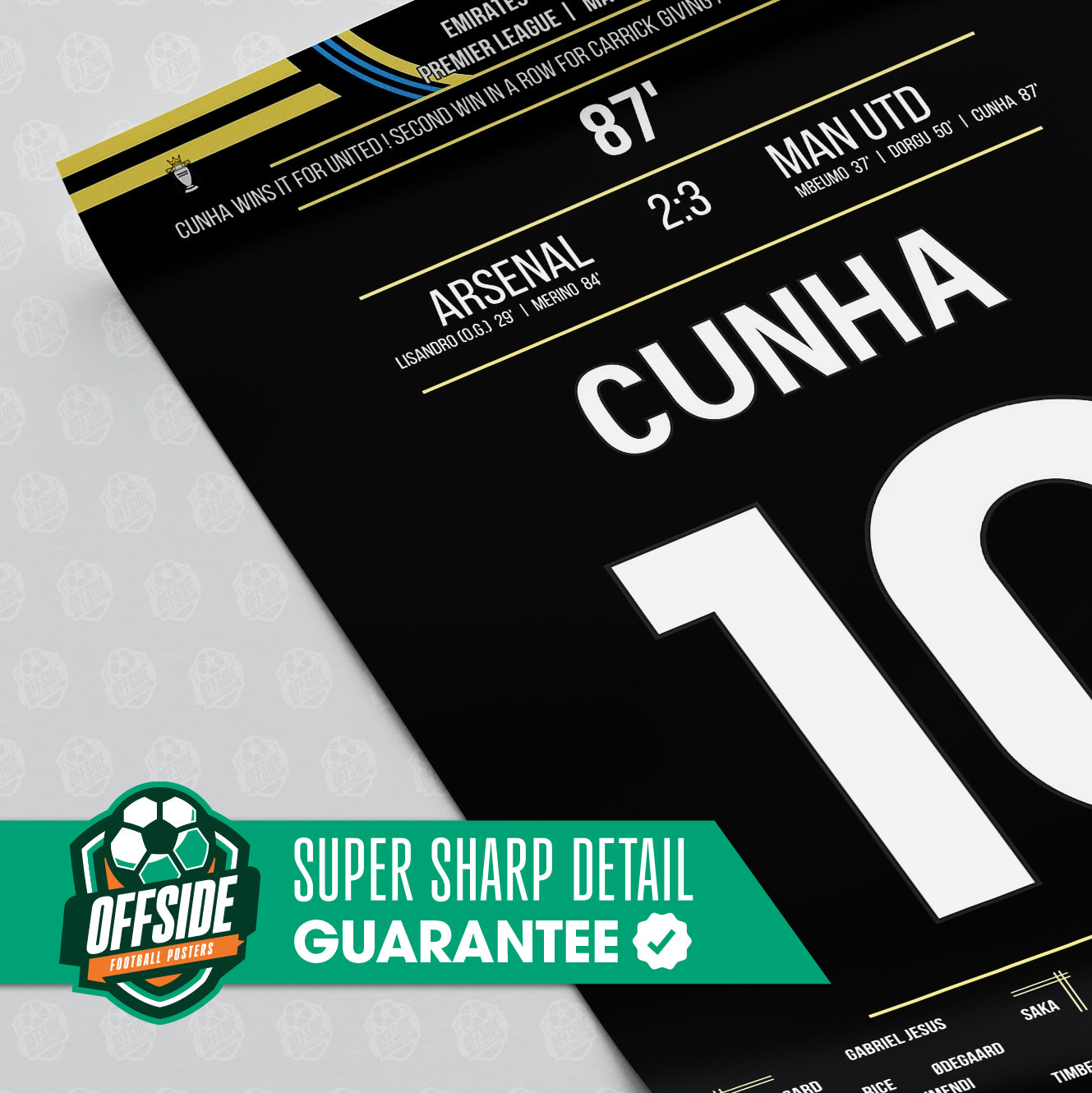 Matheus Cunha 'EPL Jersey' Poster - Image 3