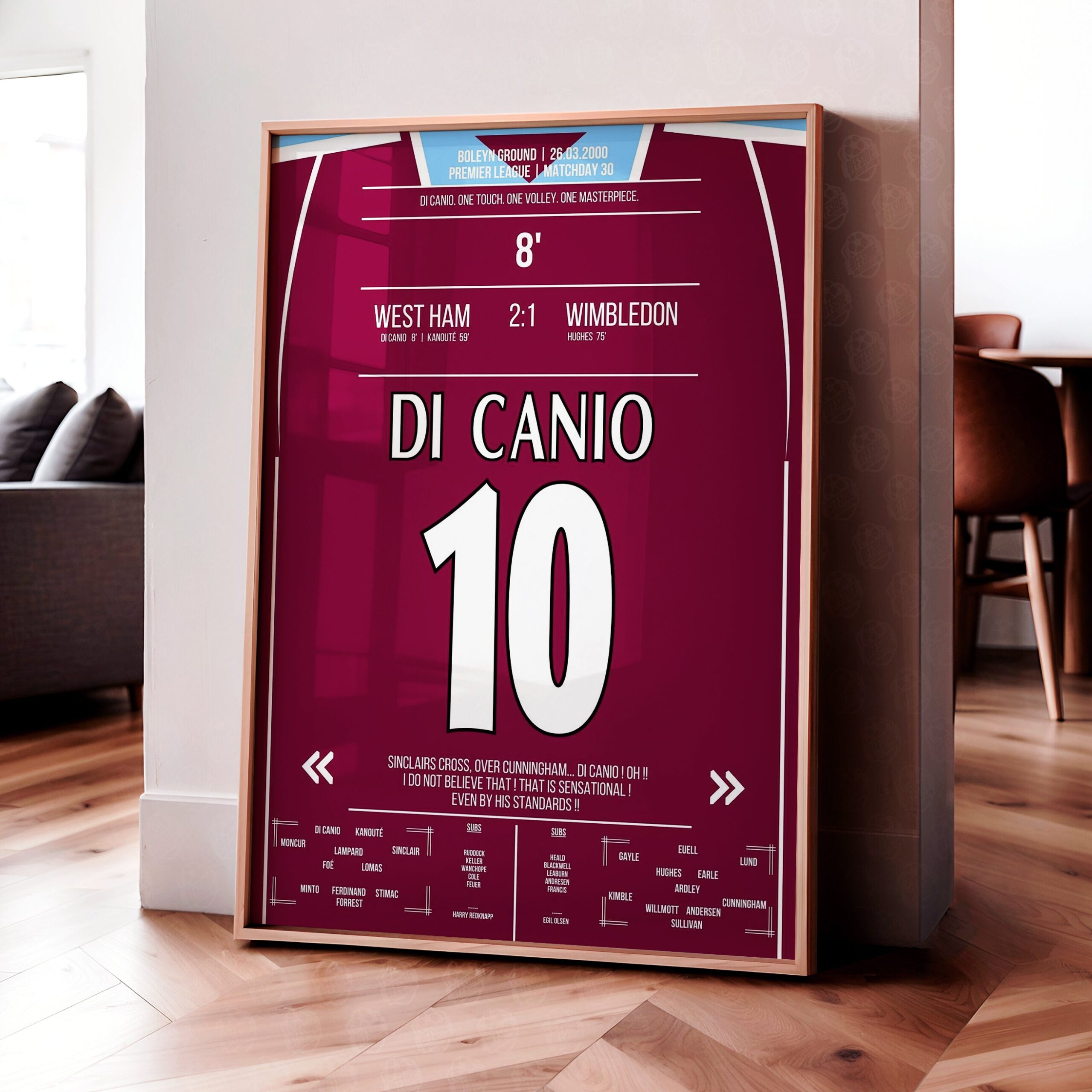 Paolo Di Canio 'EPL Jersey' Poster