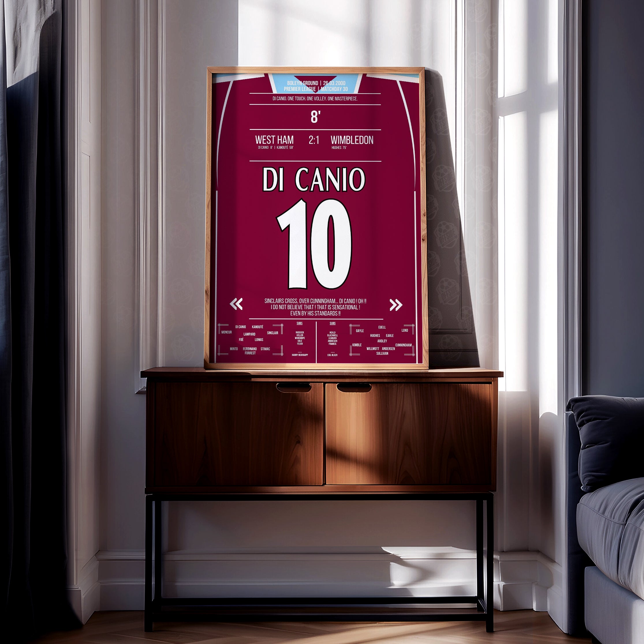 Paolo Di Canio 'EPL Jersey' Poster - Image 2