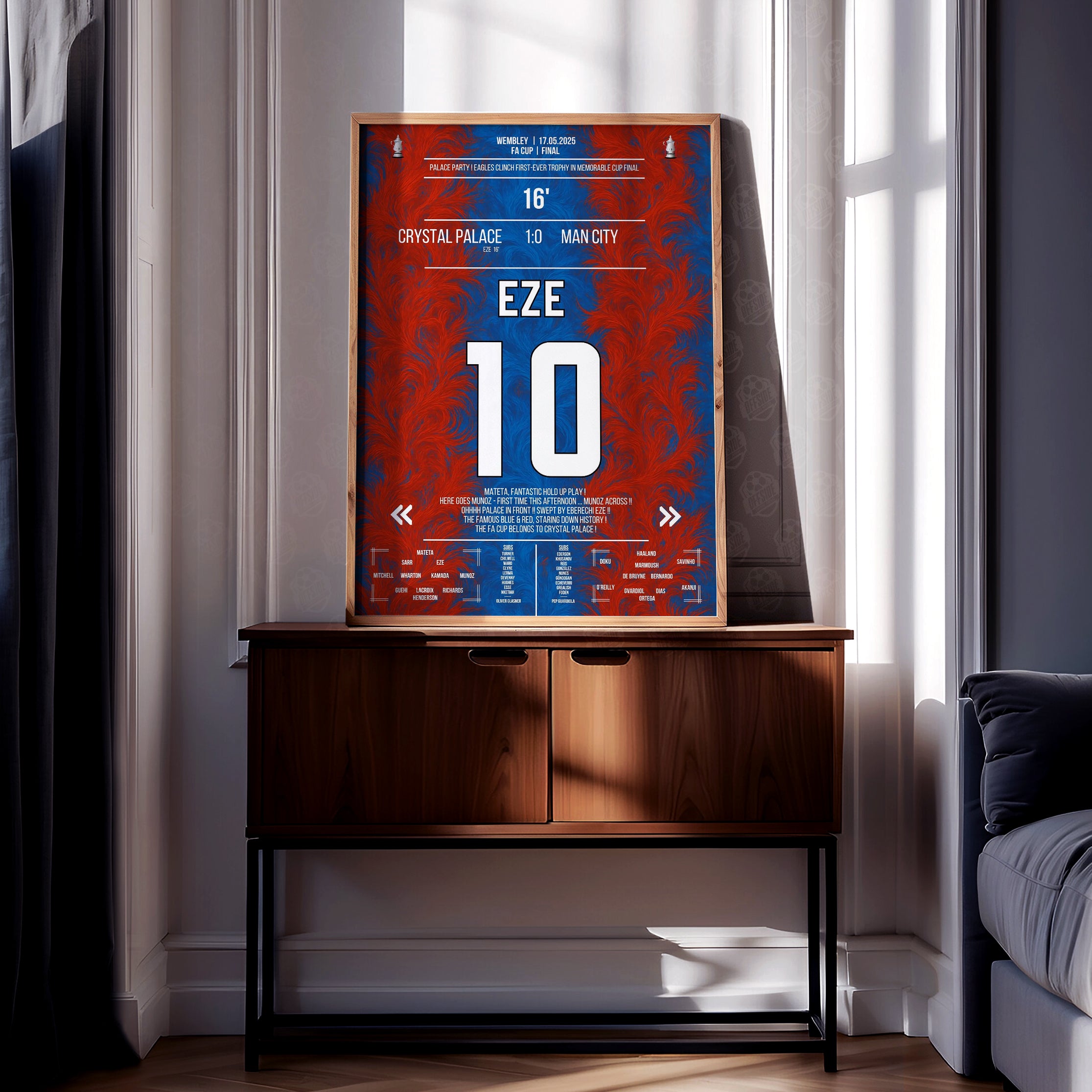 Eberechi Eze 'FA Cup Final Jersey' Poster - Image 2