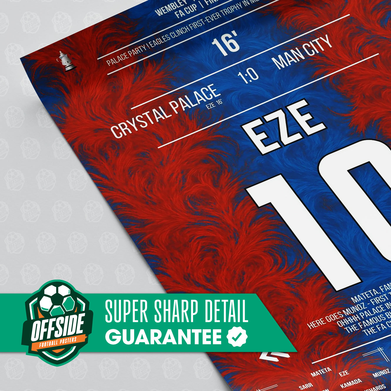 Eberechi Eze 'FA Cup Final Jersey' Poster - Image 3