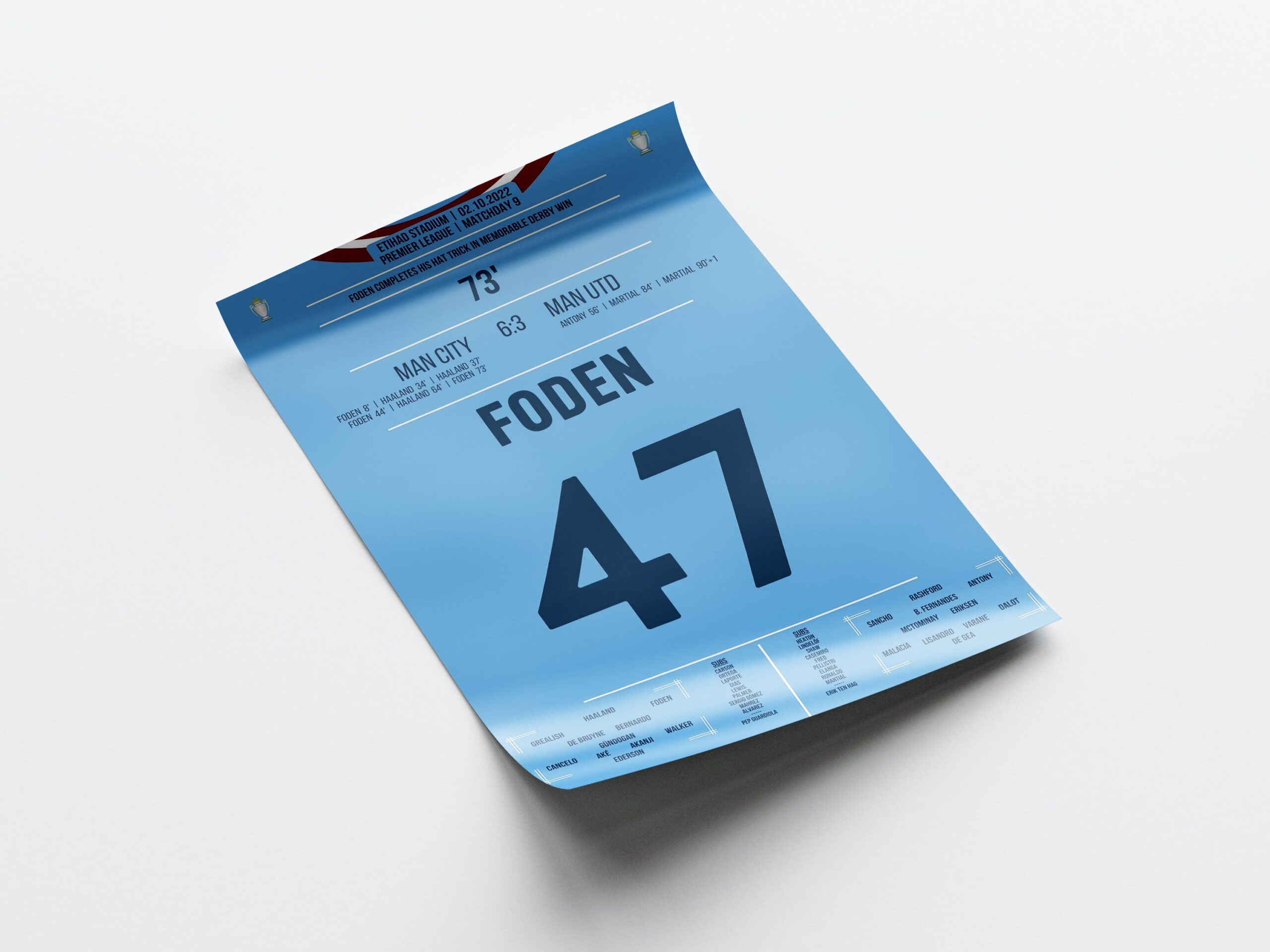 Phil Foden 'EPL Jersey' Poster - Image 4