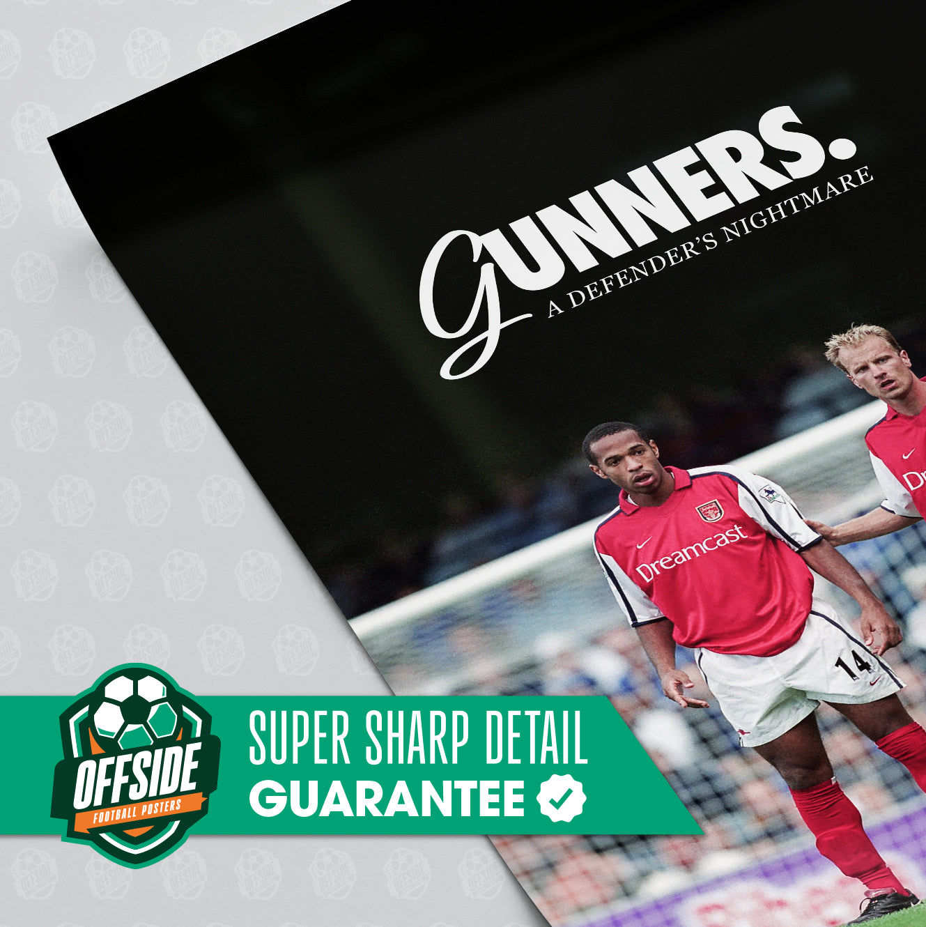 Thierry Henry & Dennis Bergkamp 'Gunners' Poster - Image 3