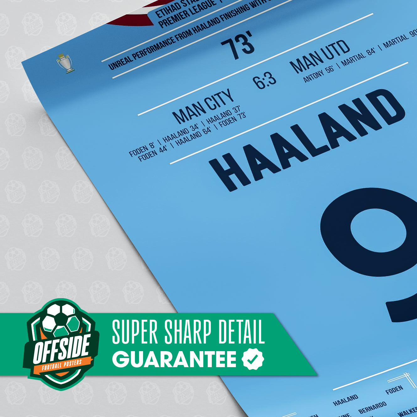 Erling Haaland 'EPL Jersey' Poster - Image 3