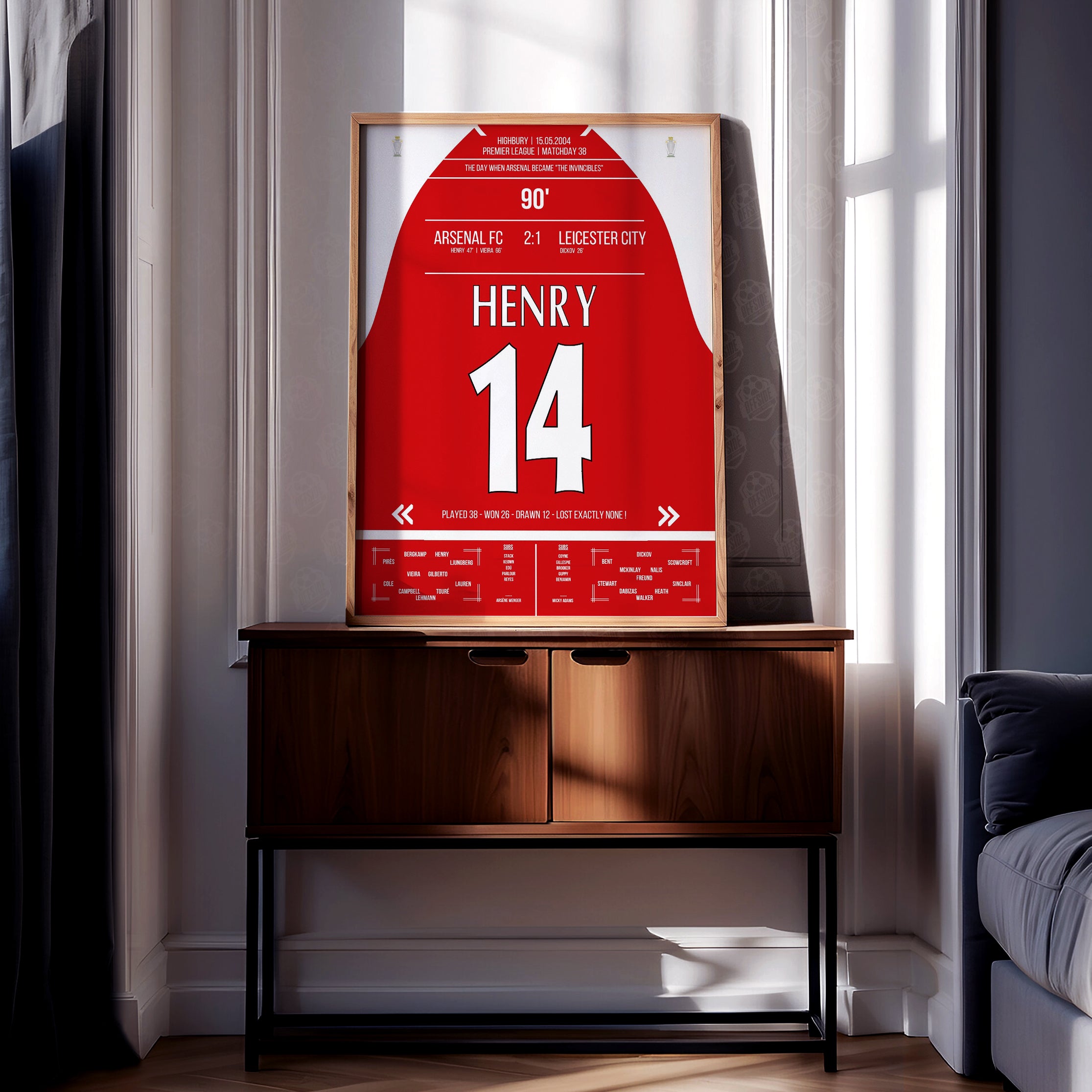 Thierry Henry 'Premier League Jersey' Poster - Image 2