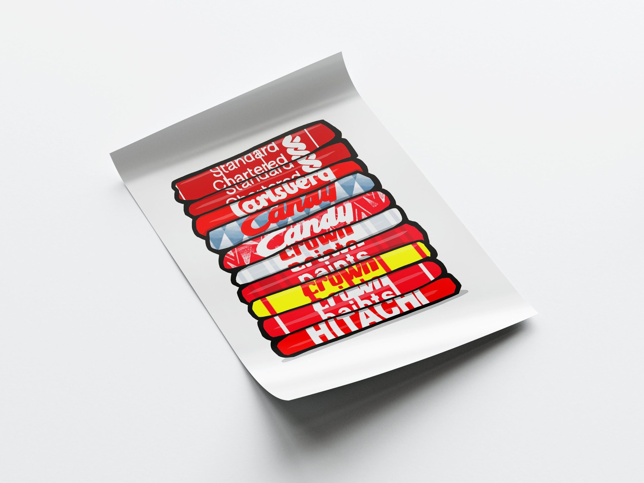 Liverpool 'Legacy Shirts' Poster - Image 4