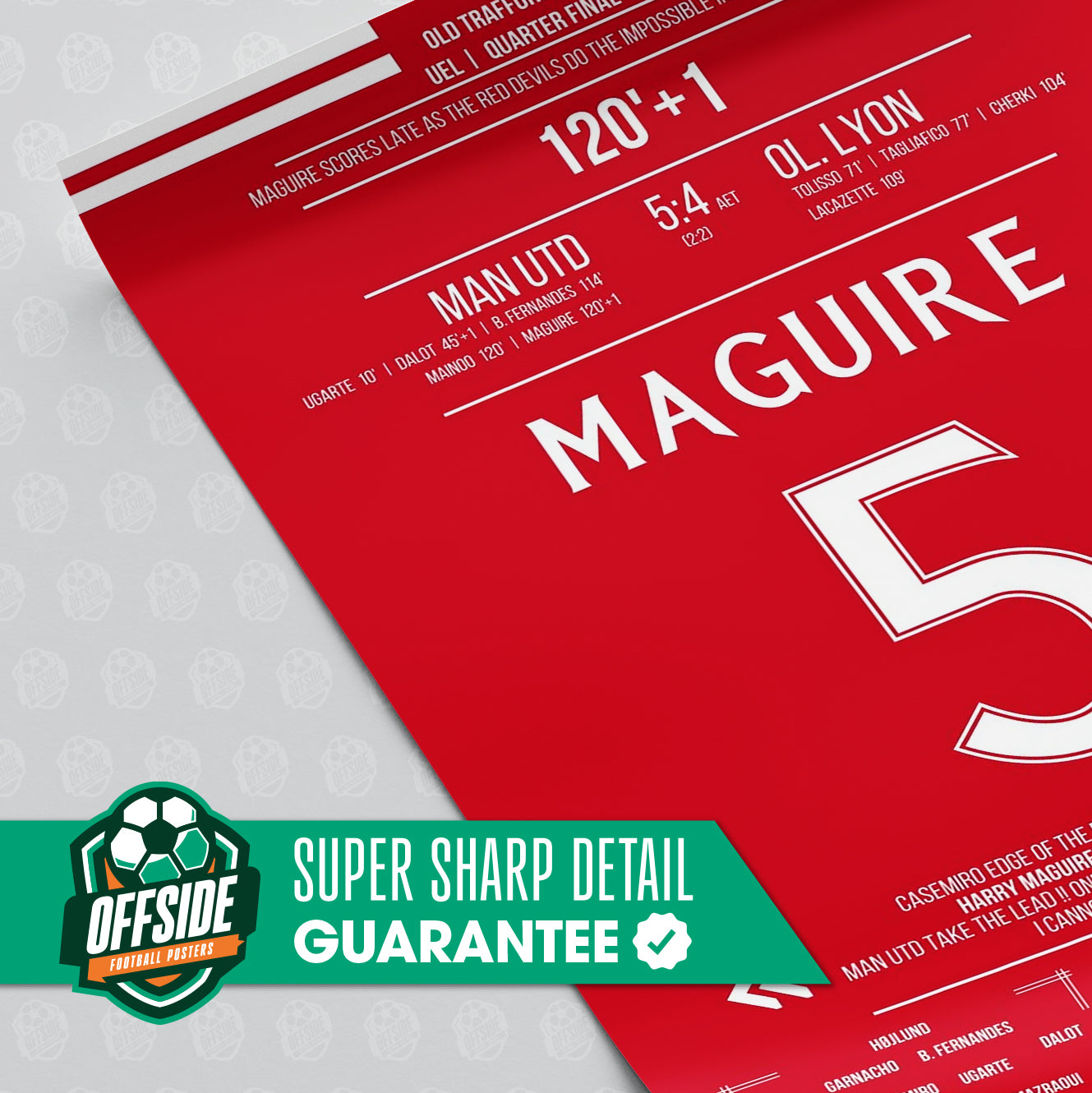 Harry Maguire 'UEL Jersey' Poster - Image 3