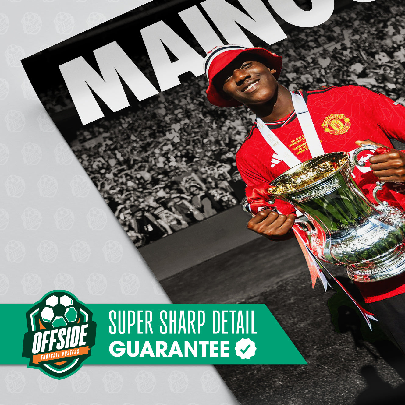 Kobbie Mainoo FA Cup Poster - Image 3