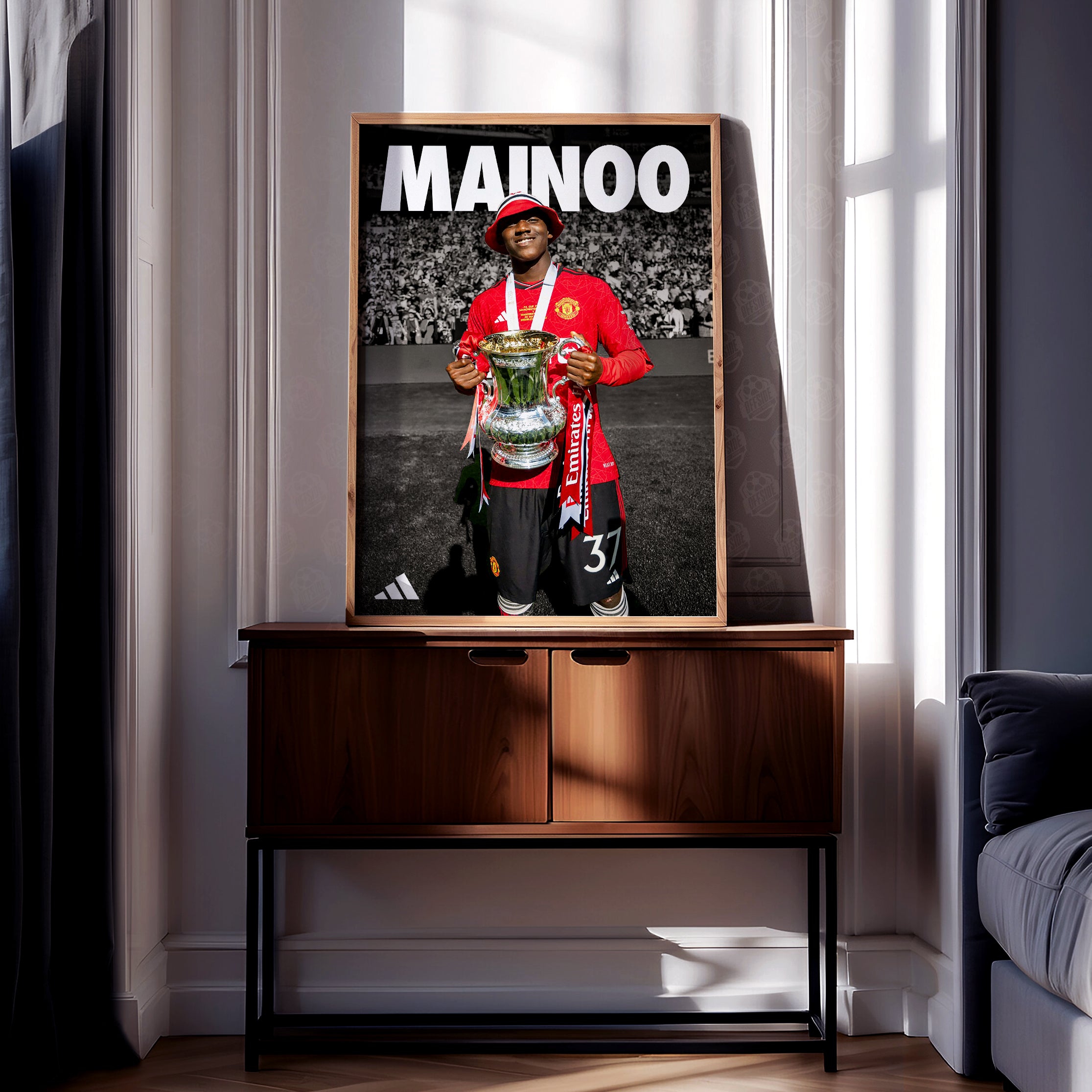 Kobbie Mainoo FA Cup Poster - Image 2
