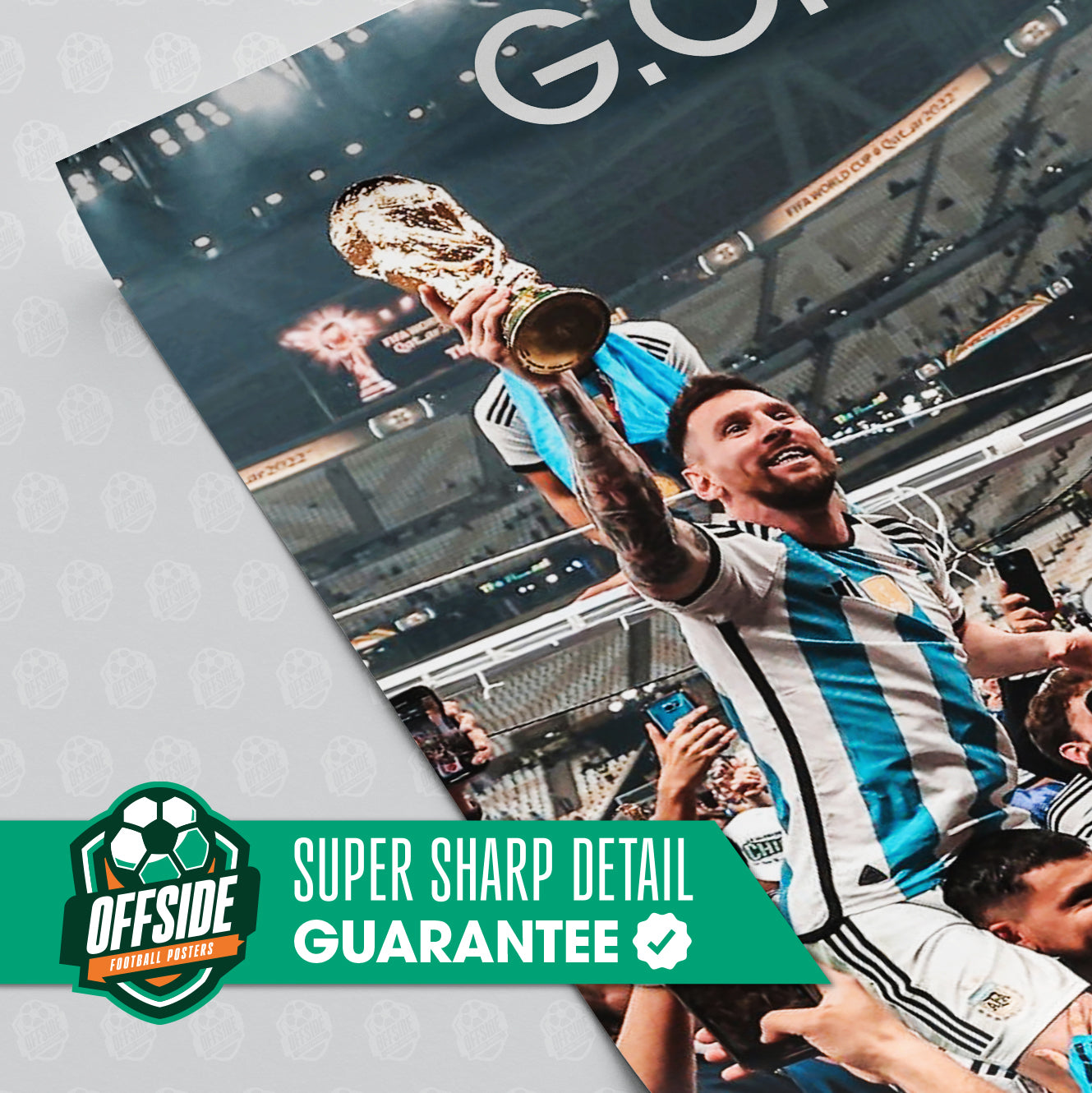 Lionel Messi 'GOAT' Poster - Image 3