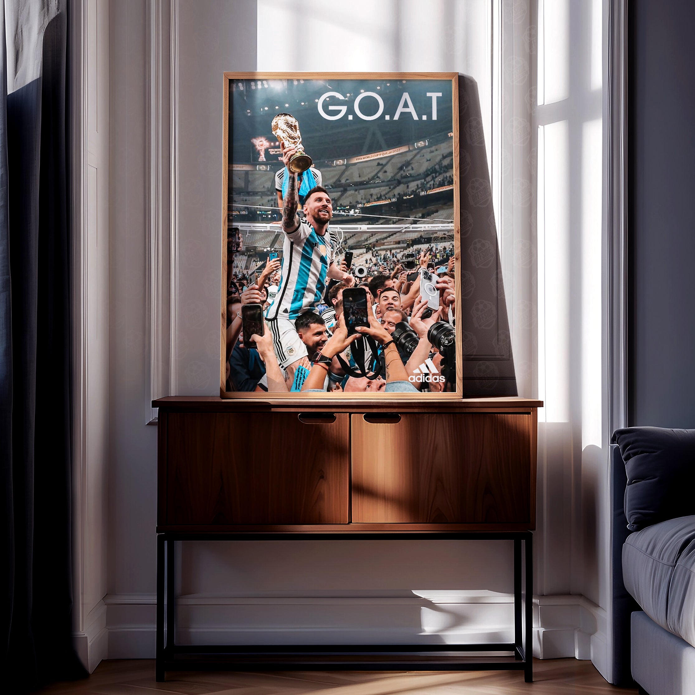 Lionel Messi 'GOAT' Poster - Image 2