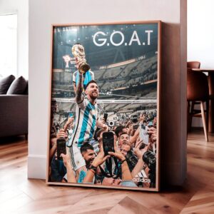 Lionel Messi 'GOAT' Poster