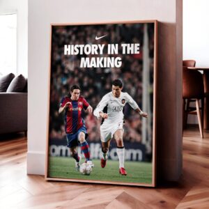 Messi & Ronaldo 'History In The Making' Poster