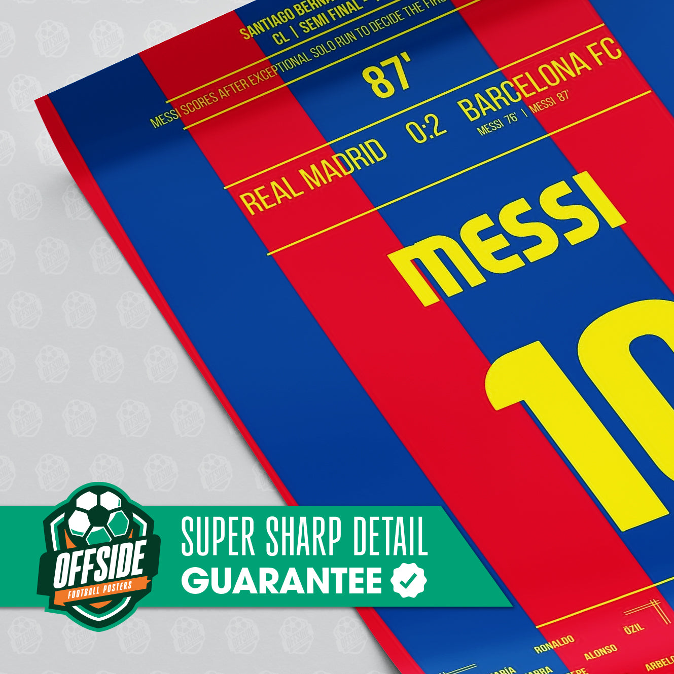 Lionel Messi 'UCL Semi Final Jersey' Poster - Image 3