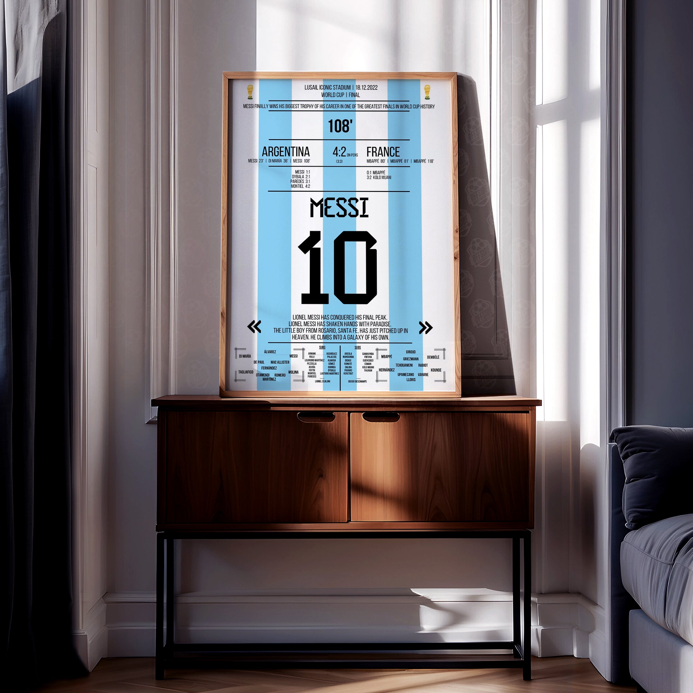 Lionel Messi 'World Cup Jersey' Poster - Image 2