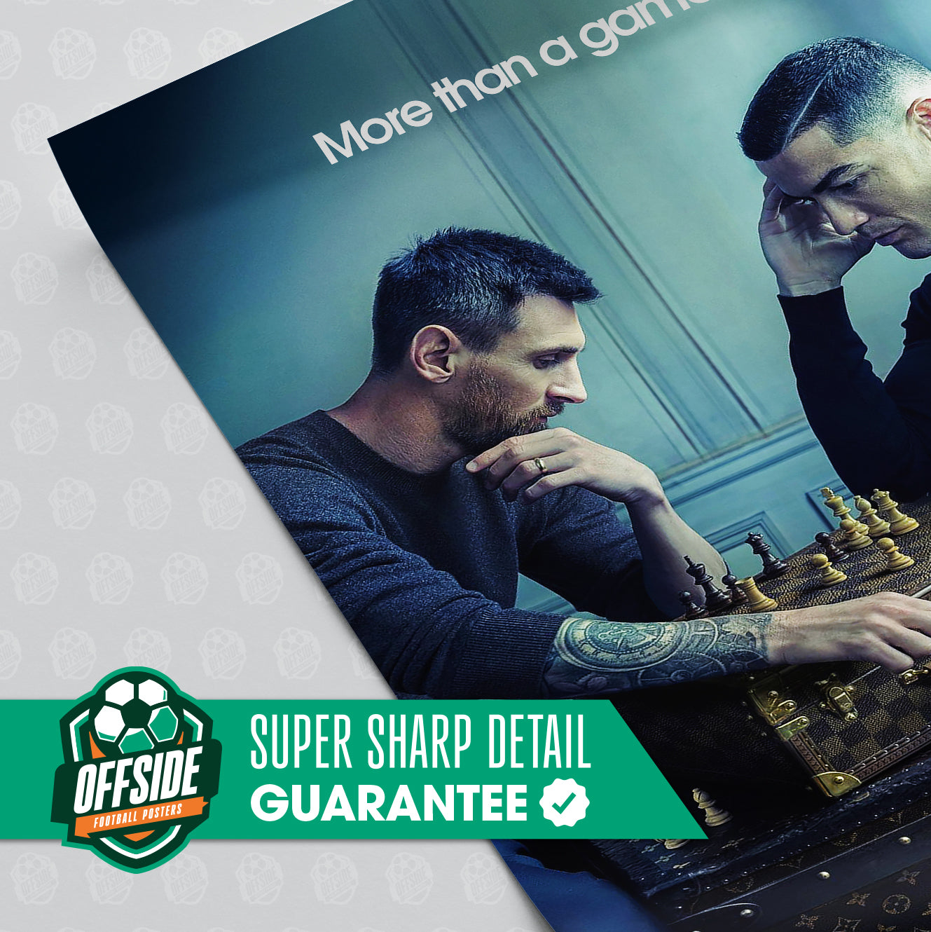 Messi & Ronaldo 'More Than A Game' Poster - Image 3
