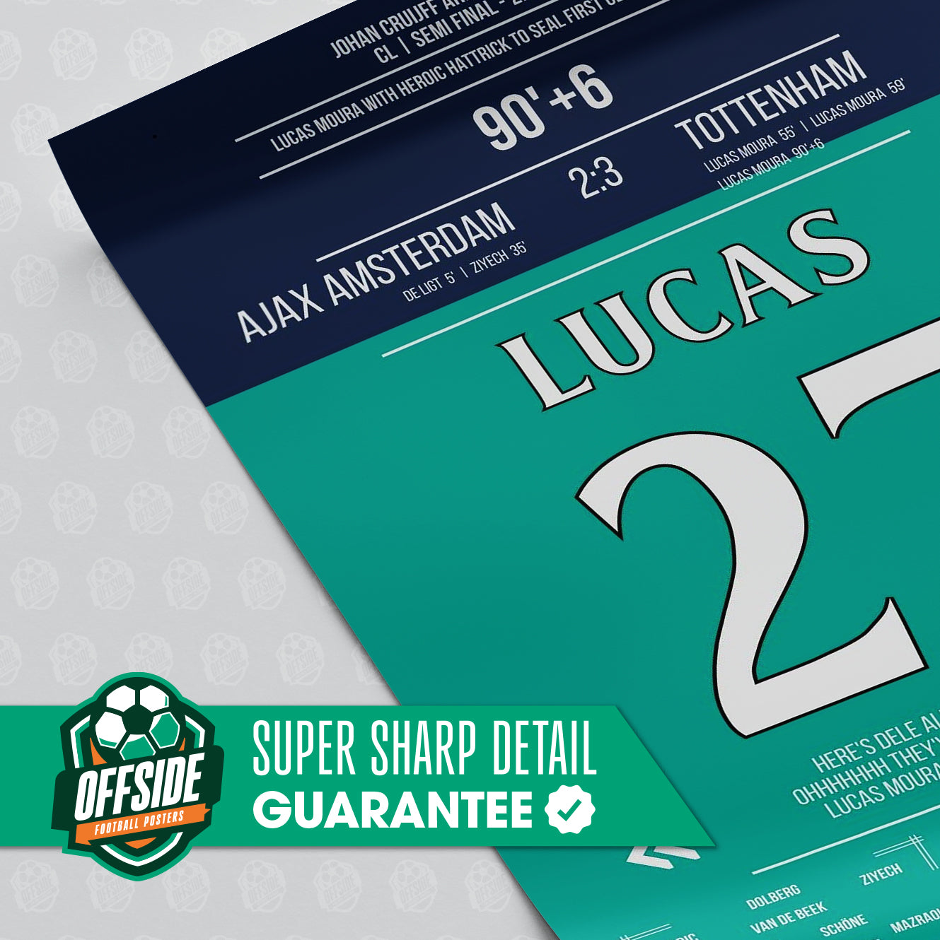 Lucas Moura 'UCL Jersey' Poster - Image 3