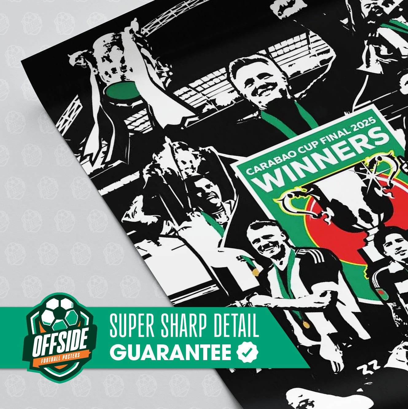 Newcastle United 'Carabao Cup' Poster - Image 3
