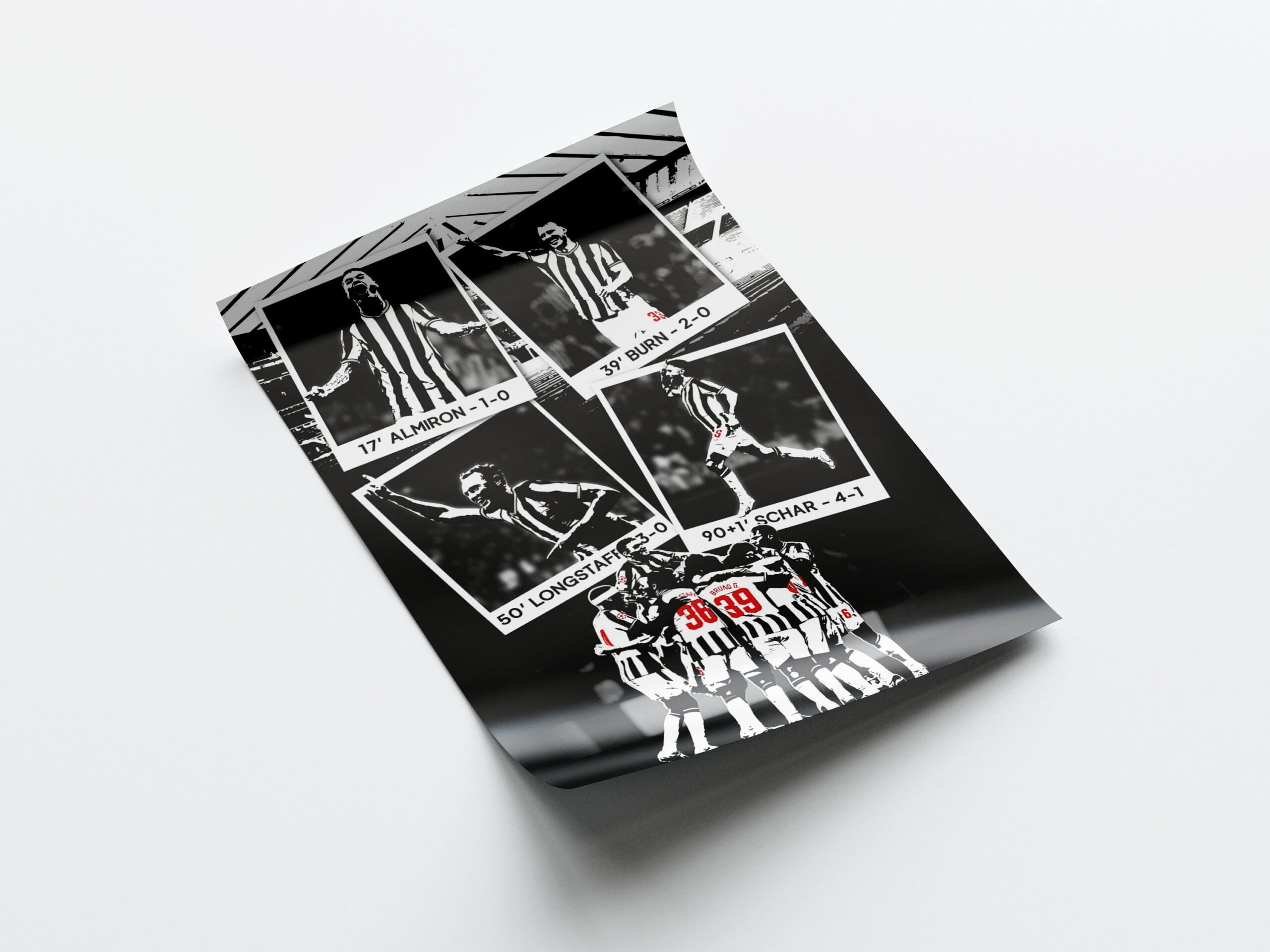 Newcastle United vs PSG Poster - Image 4