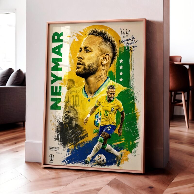 Neymar Jr 'Brazil' Poster