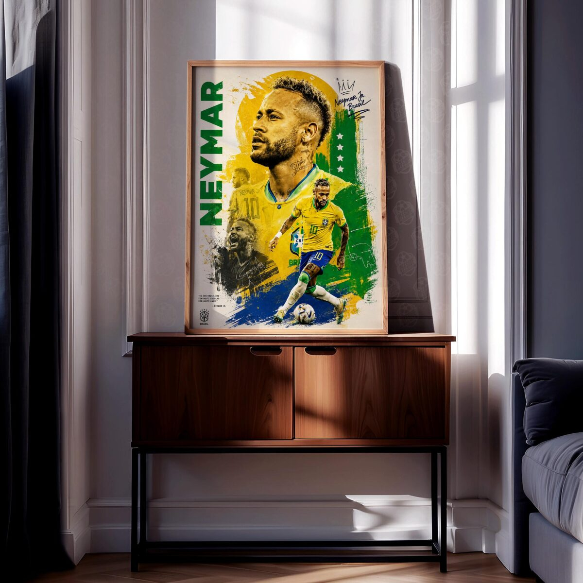 Neymar Jr 'Brazil' Poster - Image 2