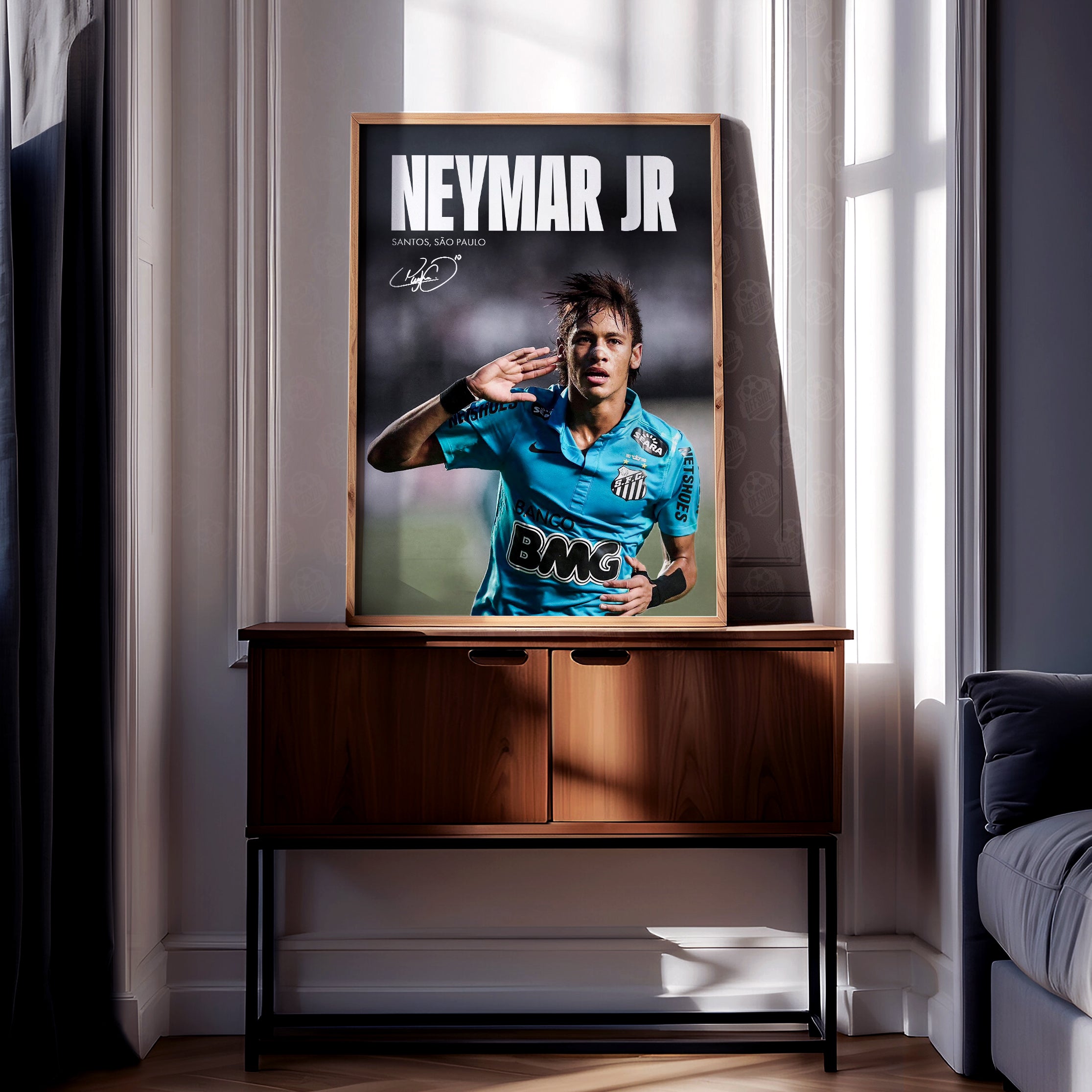 Neymar 'Santos' Poster - Image 2