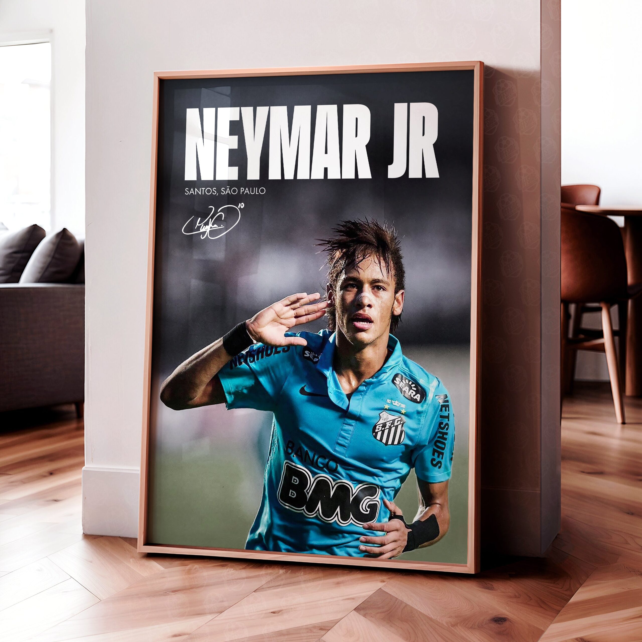 Neymar 'Santos' Poster