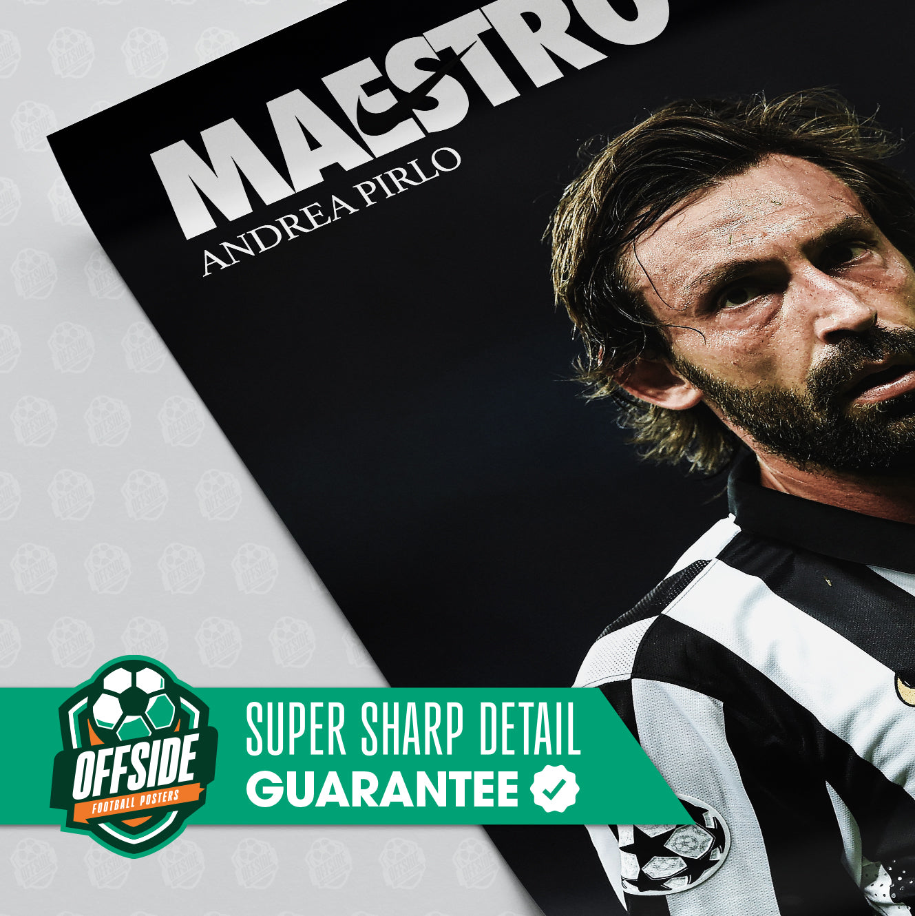 Andrea Pirlo 'Maestro' Poster - Image 3