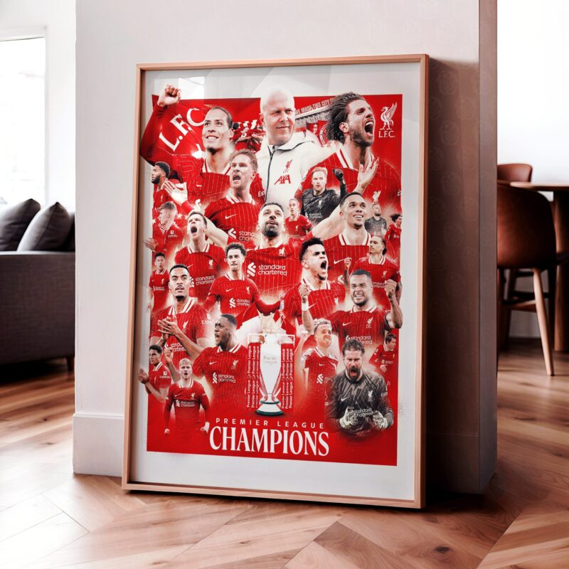 Liverpool 'Premier League Champions 24/25' Poster